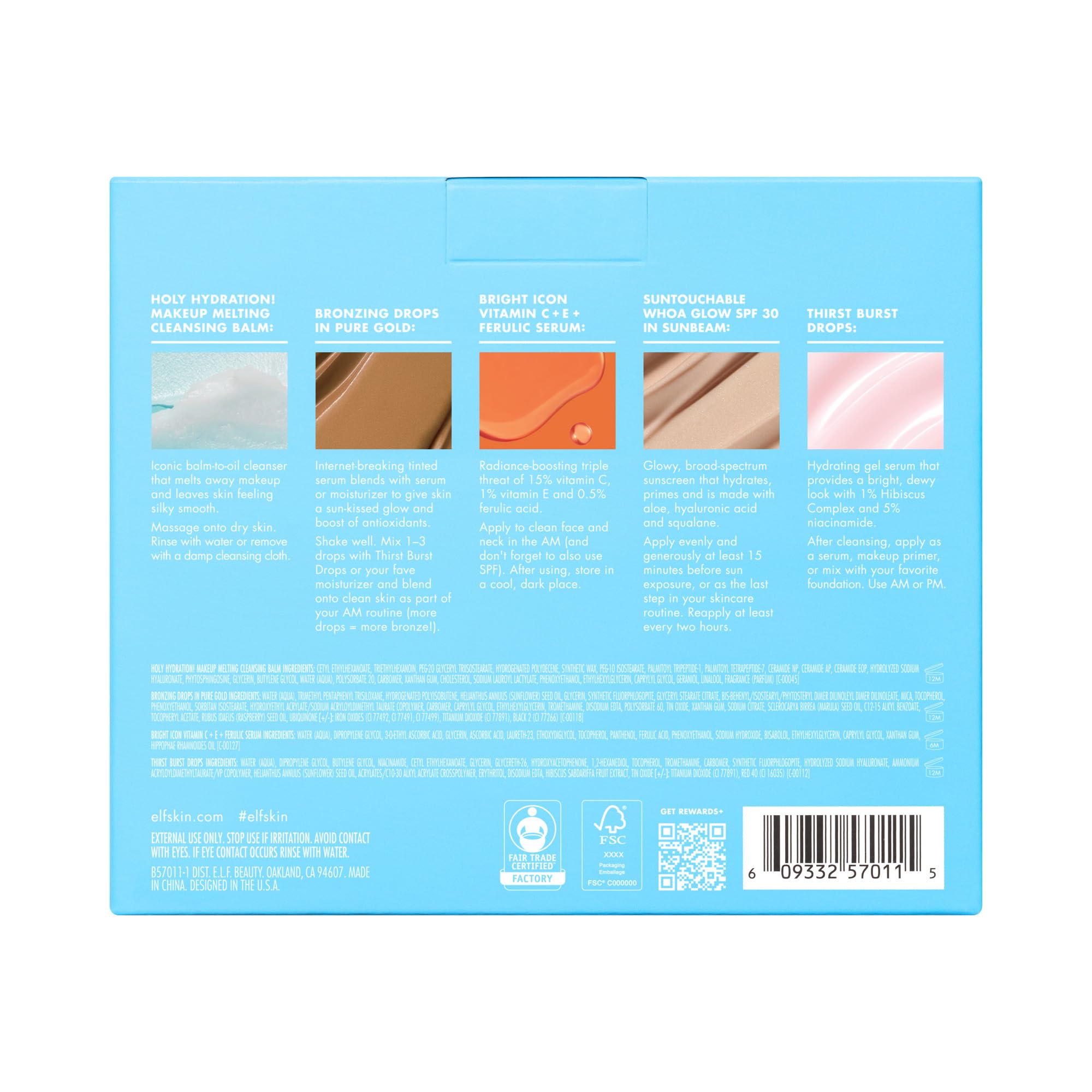 e.l.f. SKIN Best & Obsessed Travel Skincare Kit with SPF 30 7