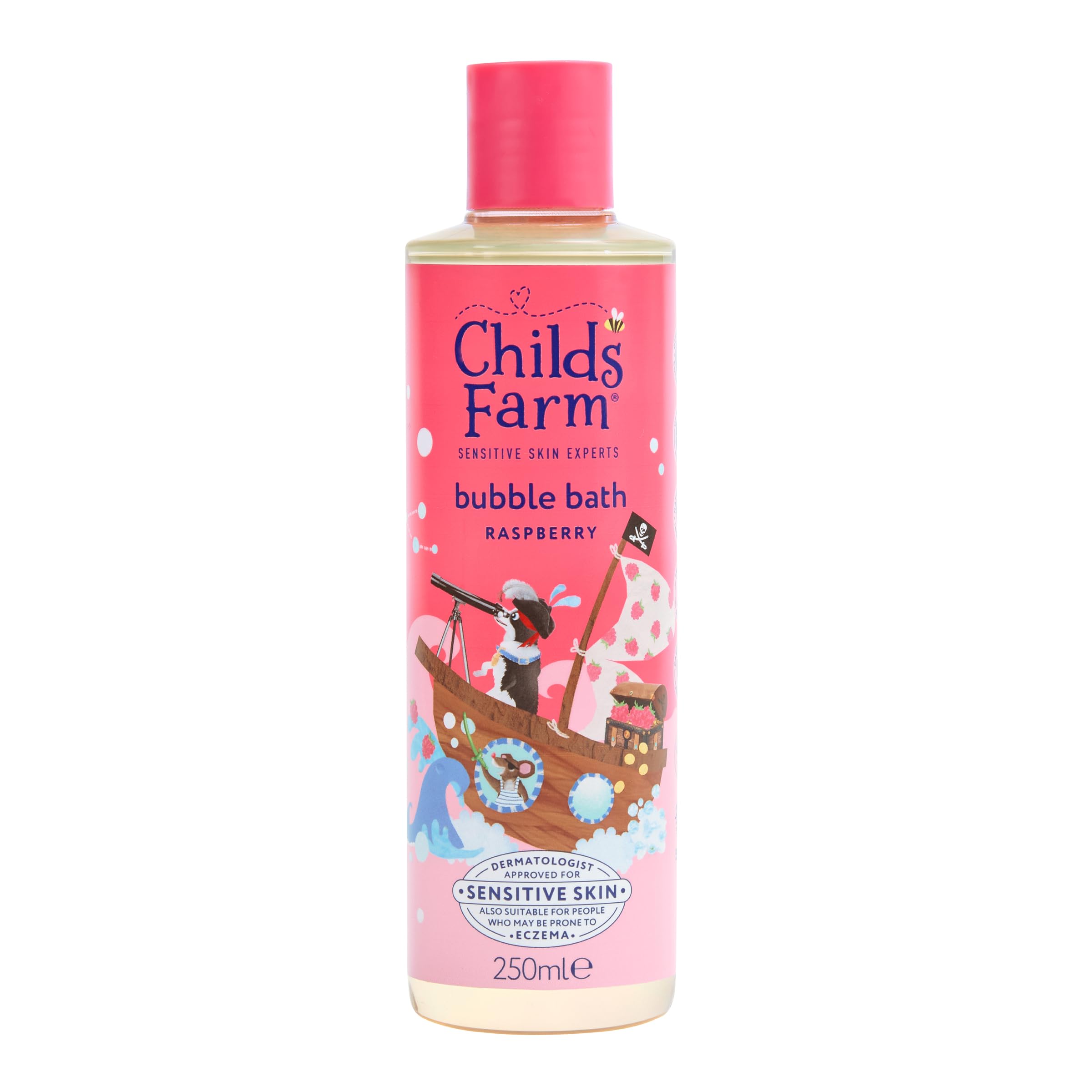 Childs Farm Raspberry Bubble Bath for Sensitive Skin | Gentle Cleansing & Hydration