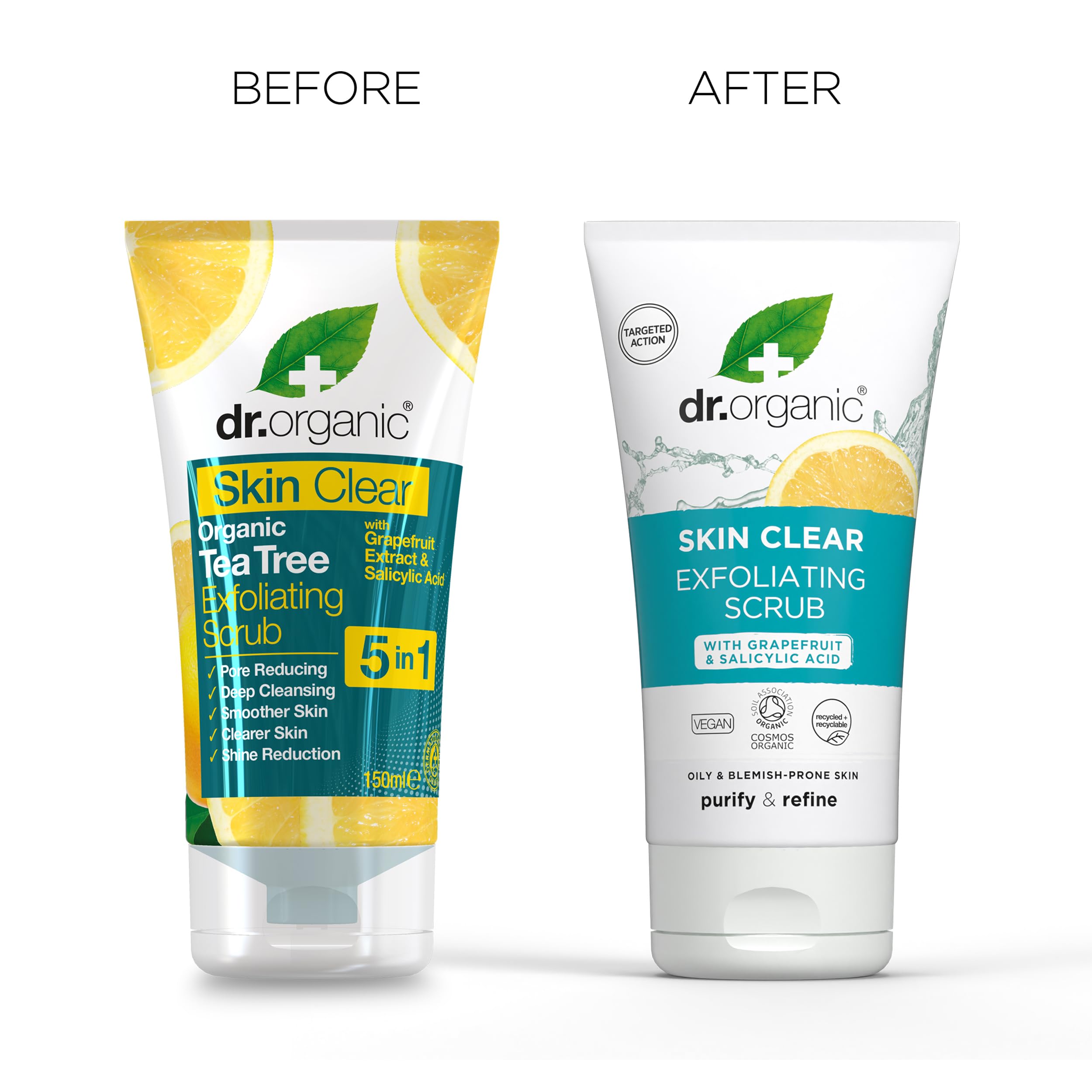 Dr Organic Skin Clear Exfoliating Scrub with Tea Tree and Salicylic Acid 150ml 8