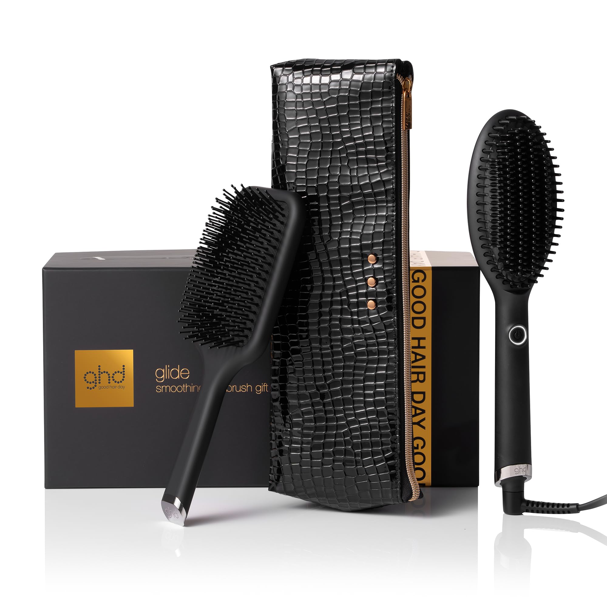 ghd Glide Festive Gift Set - Smoothing Hot Brush with Paddle Brush