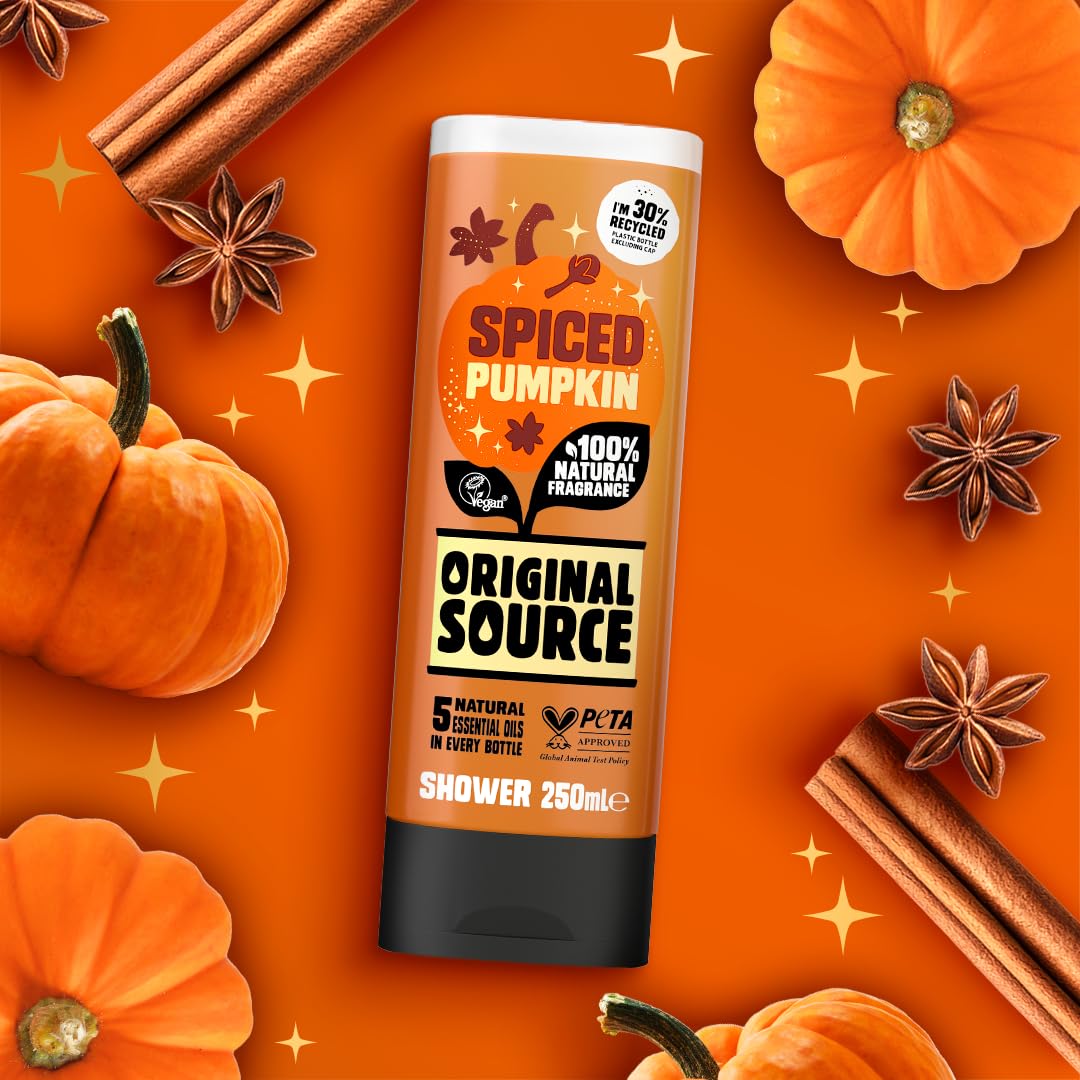 Original Source Spiced Pumpkin Duschgel Multipack (6 x 250 ml) – Vegan &amp; Parabenfrei 4