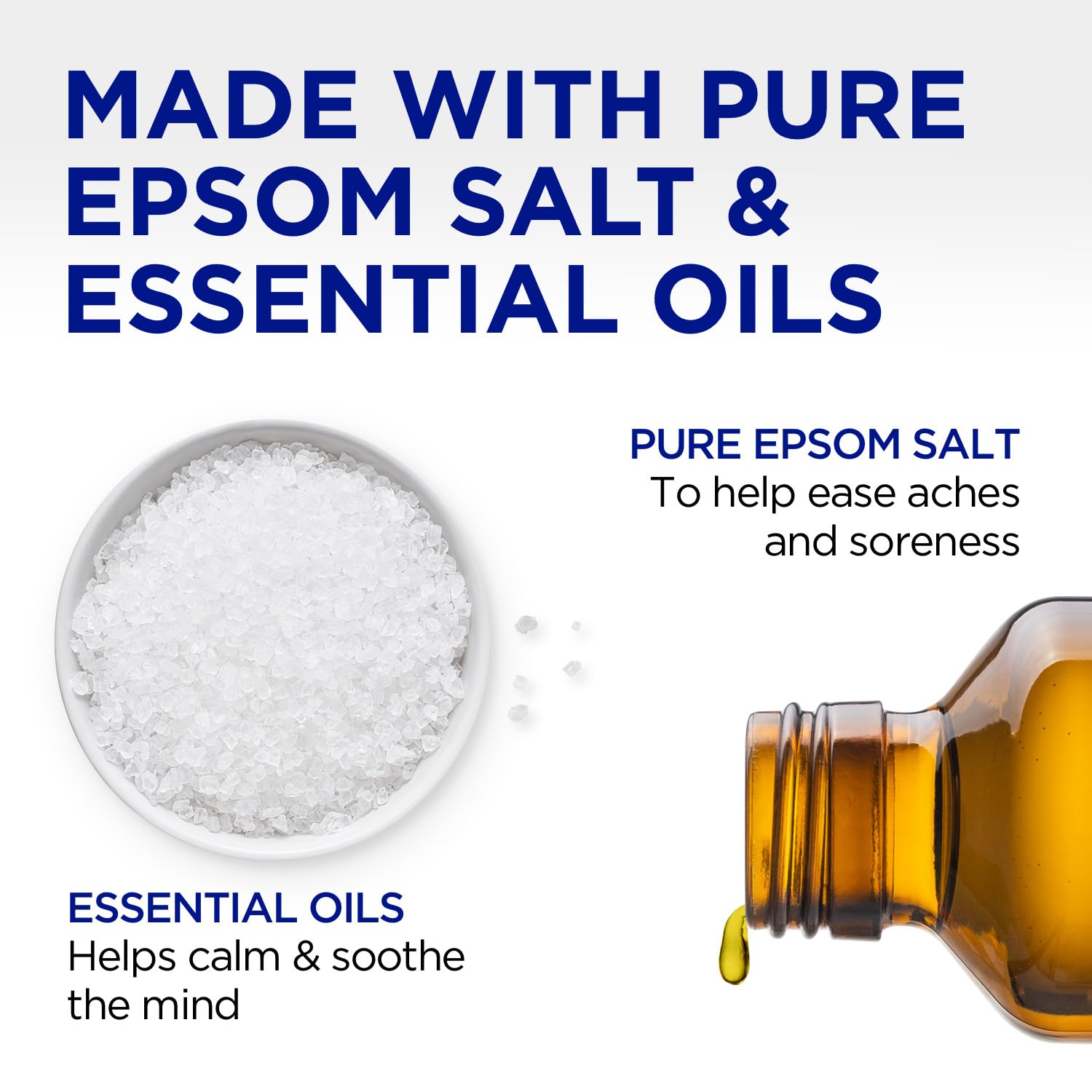 Dr Teal's Unscented Pure Epsom Salt Therapeutic Soak, 4lb 4