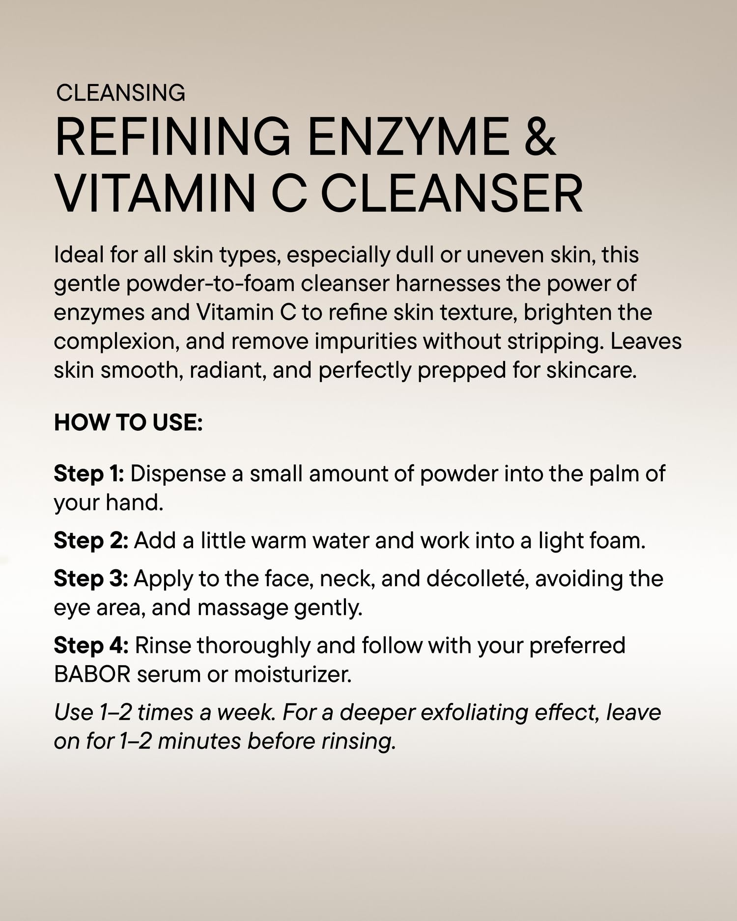 BABOR Refining Enzyme and Vitamin C Cleanser for Combination & Oily Skin 6