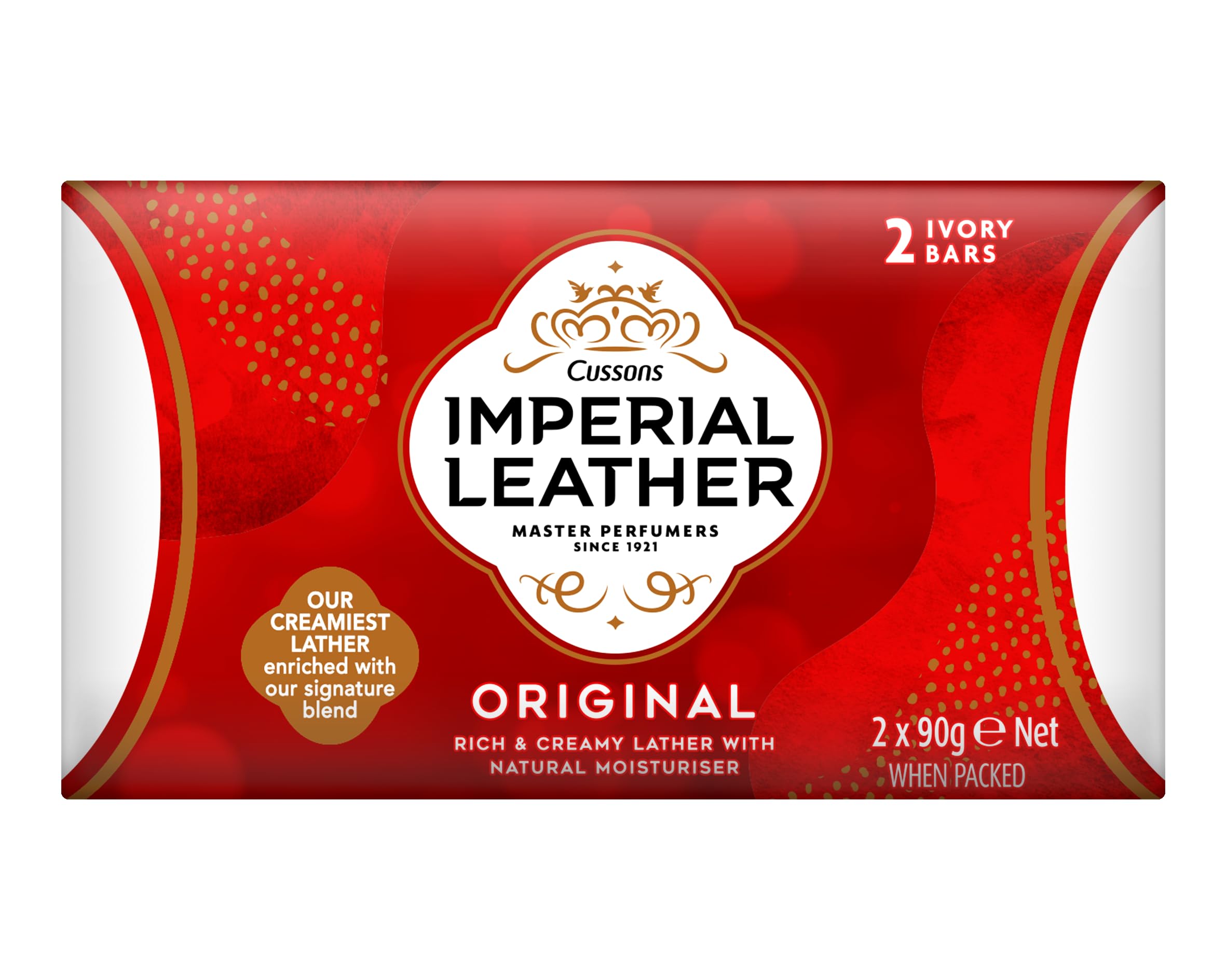 Imperial Leather Original Classic Bar Soap - Gentle Cleansing with Vitamin E (32 Pack)