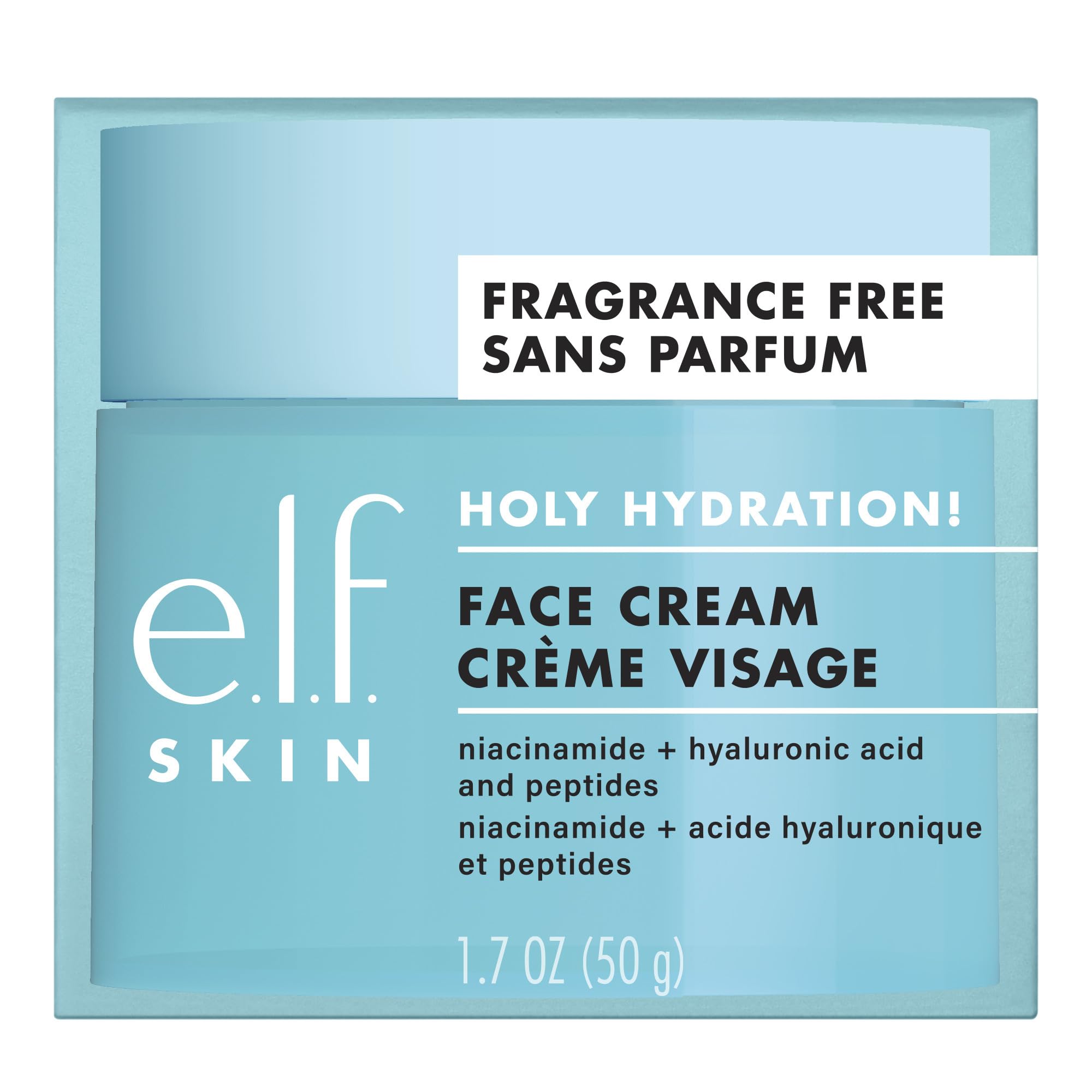 e.l.f. SKIN Holy Hydration! Face Cream - Nourishing, Non-Greasy Moisturiser for All Skin Types