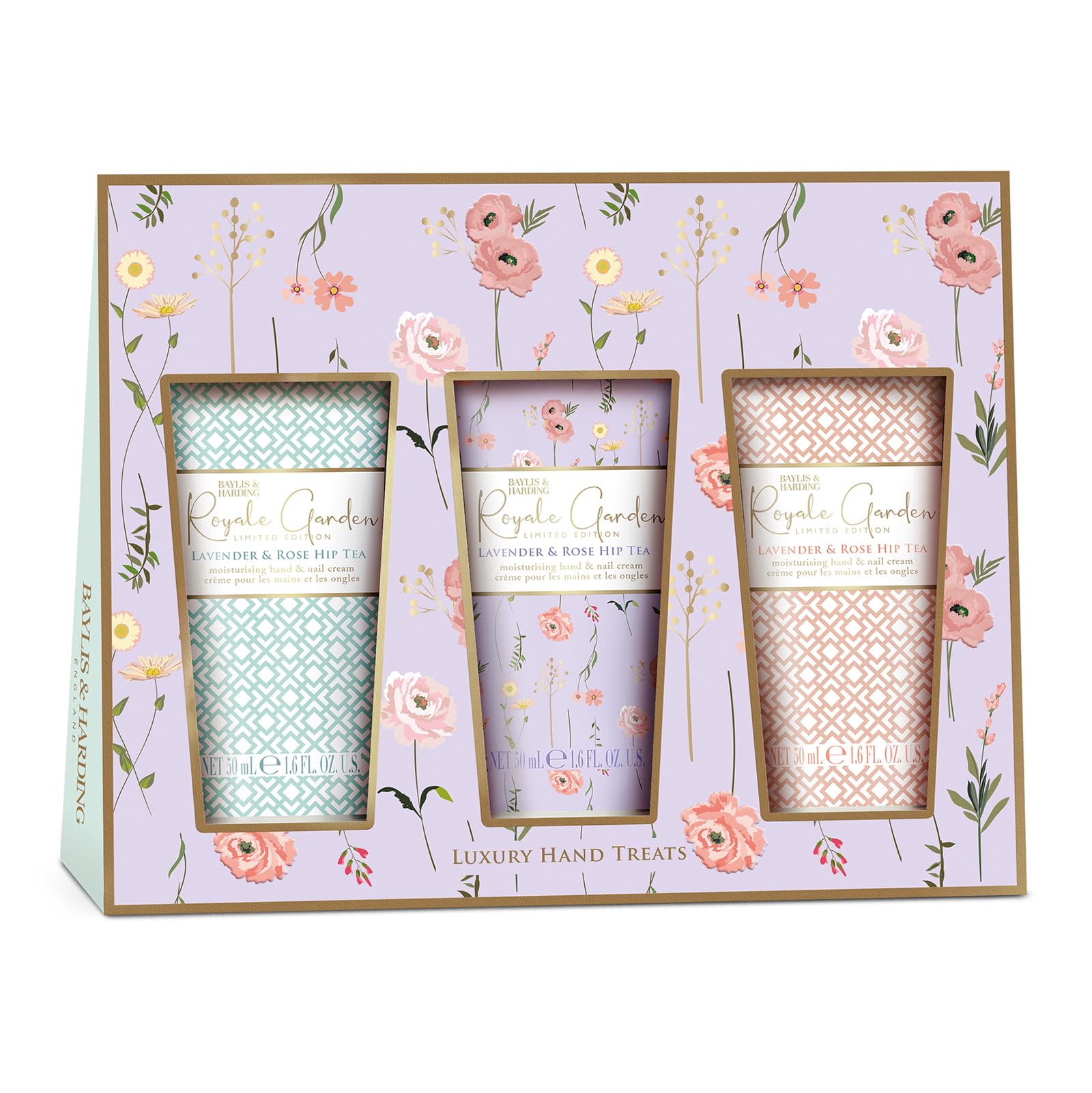 Baylis &amp; Harding Royale Garden Lavendel- &amp; Hagebuttentee Luxus-Handpflege-Geschenkset (1 Stück) - Vegan 8