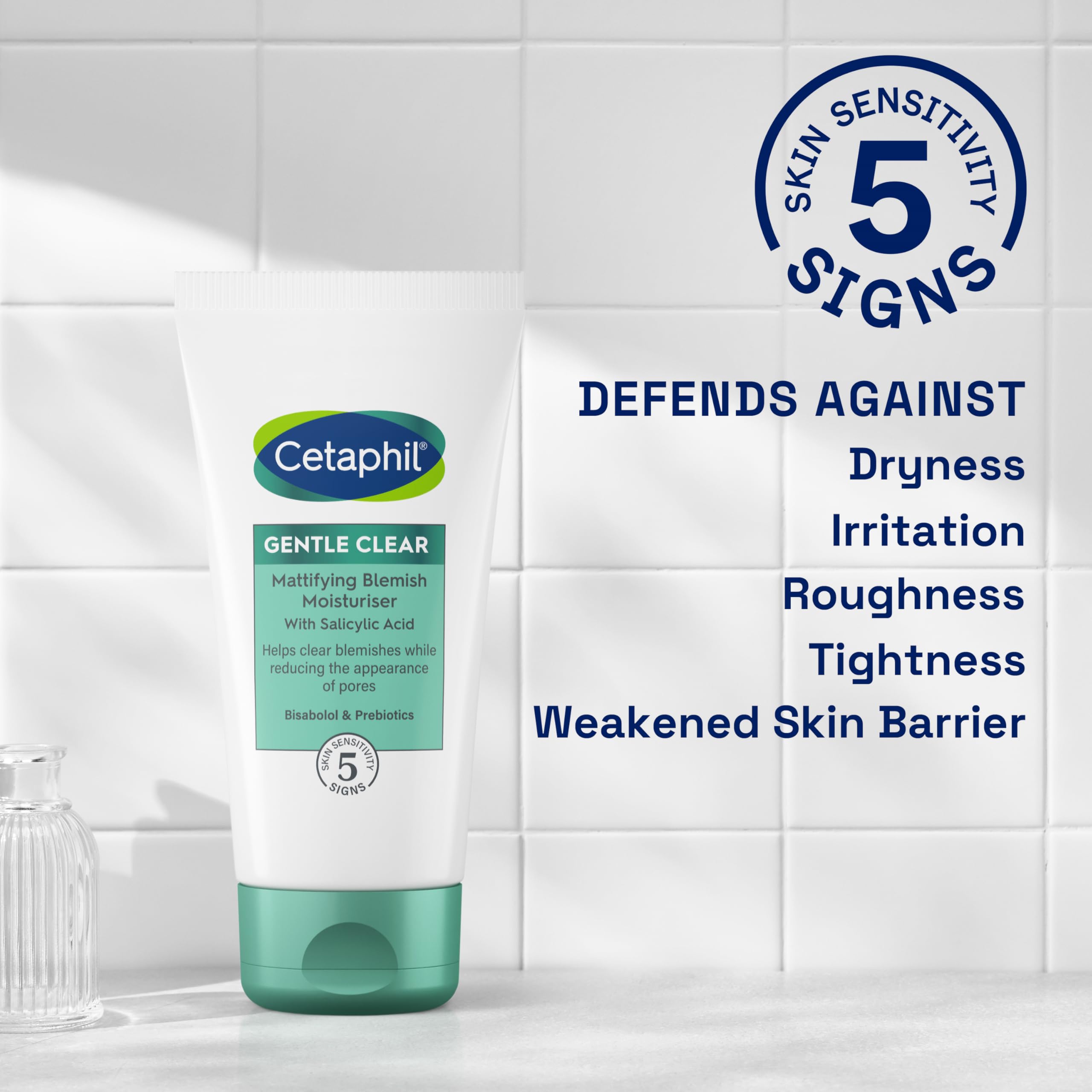 Cetaphil Gentle Clear Mattifying Blemish Face Moisturiser 89ml with Salicylic Acid 7