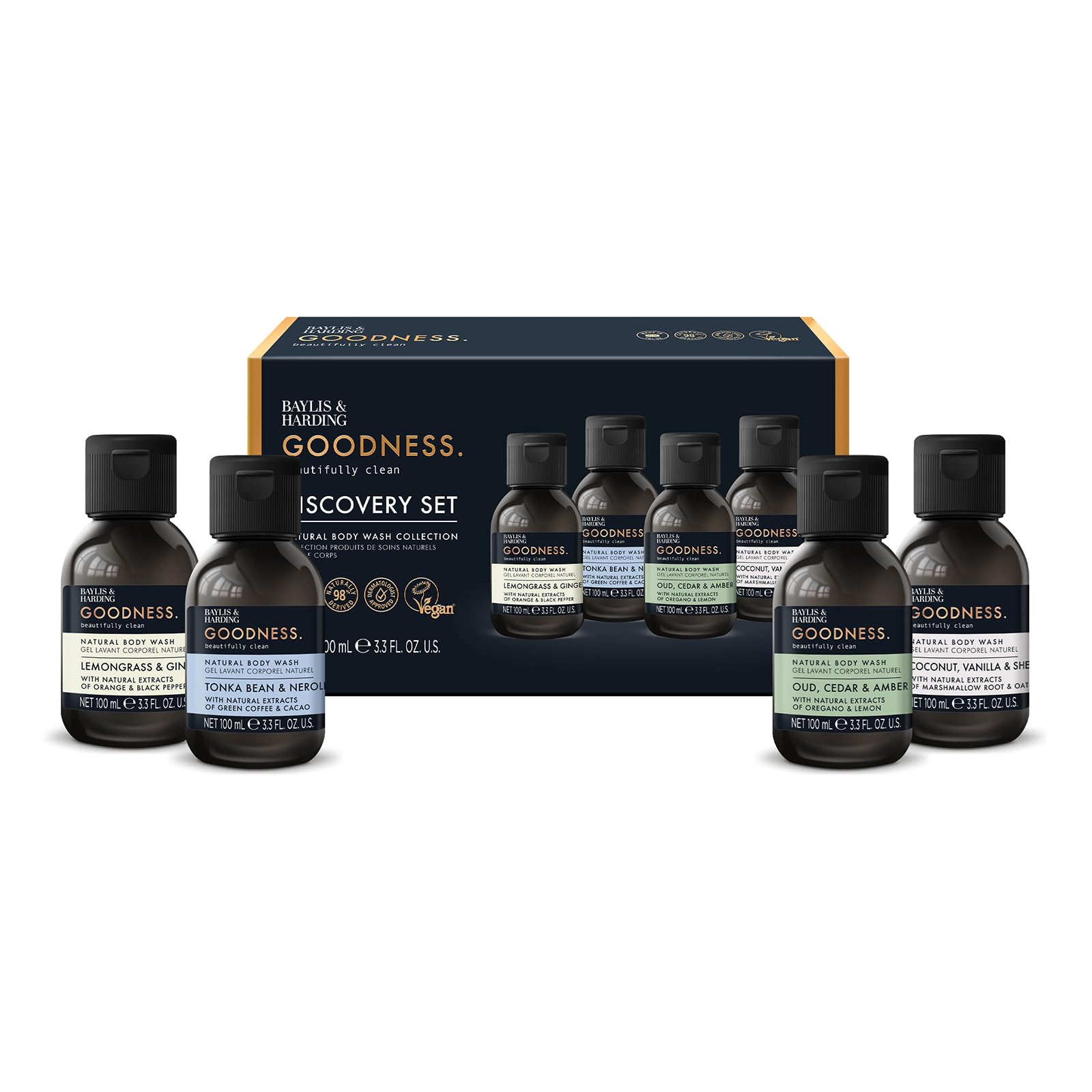 Baylis & Harding Goodness Discovery Gift Set - 4 Vegan Body Washes