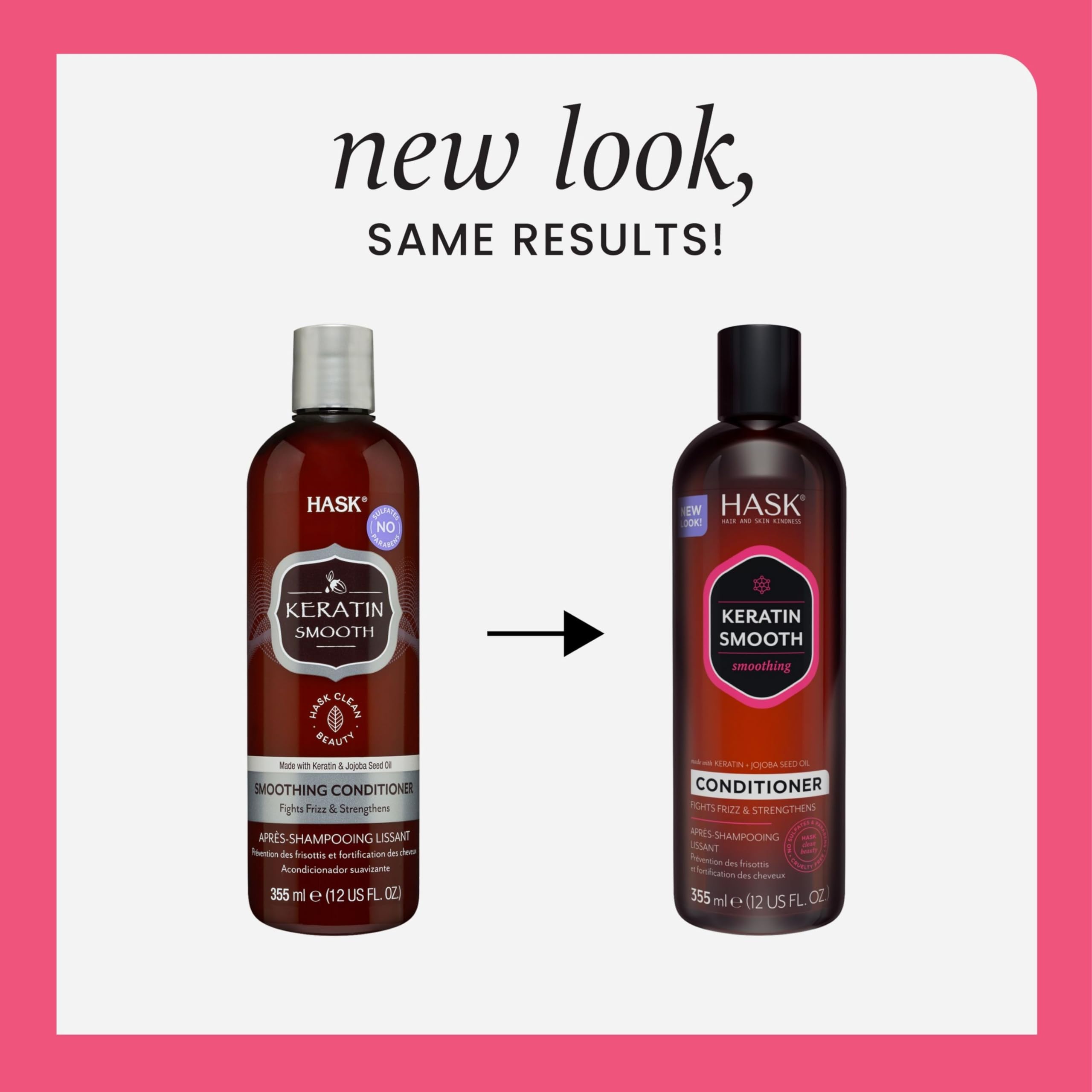 HASK Keratin Smoothing Conditioner for All Hair Types, Color Safe, Gluten-Free 4