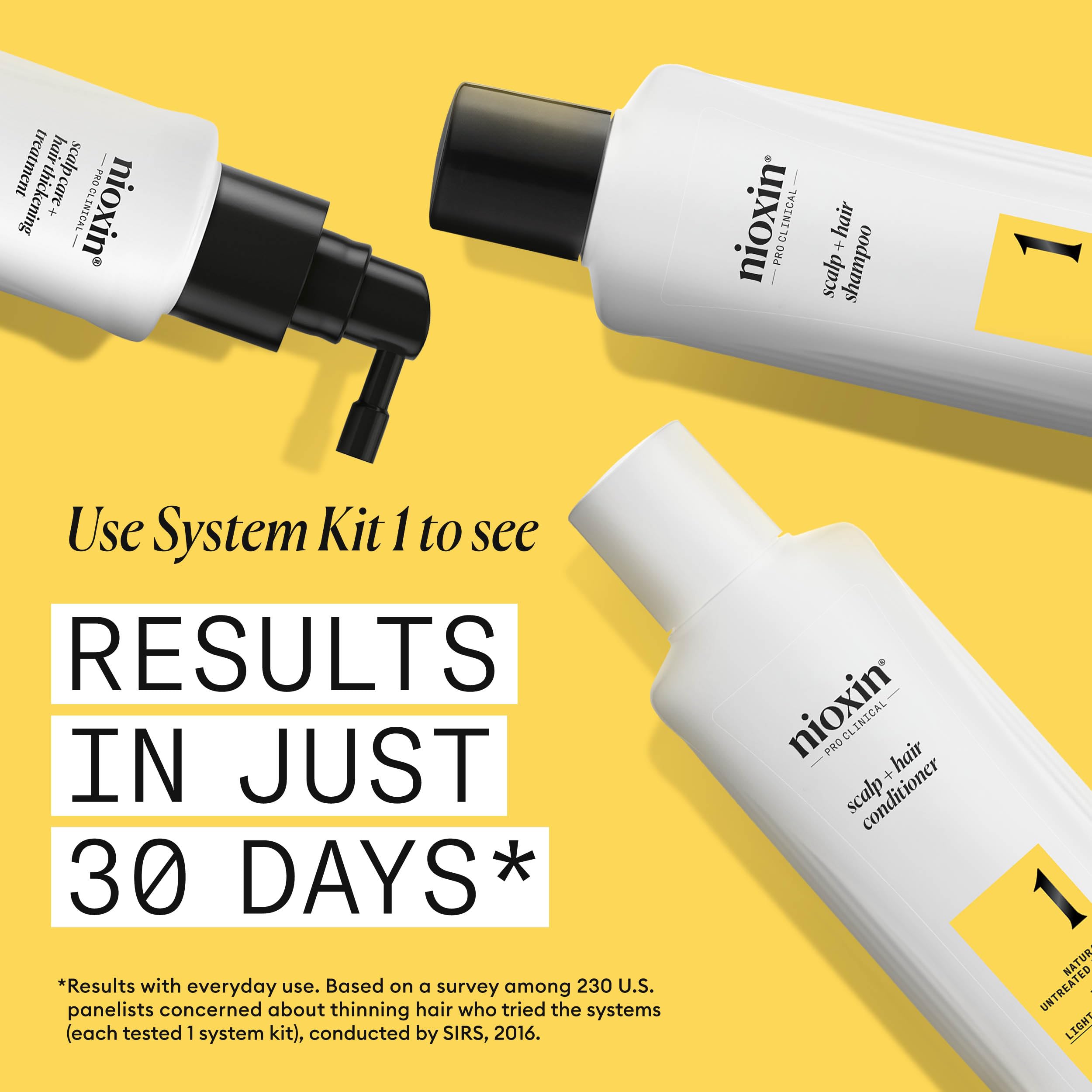 Nioxin System 1 Kopfhaut- und Haarshampoo – Verdickendes Shampoo für natürliches Haar mit leichtem Haarausfall – mit Biotin und Niacinamid (300 ml) 2