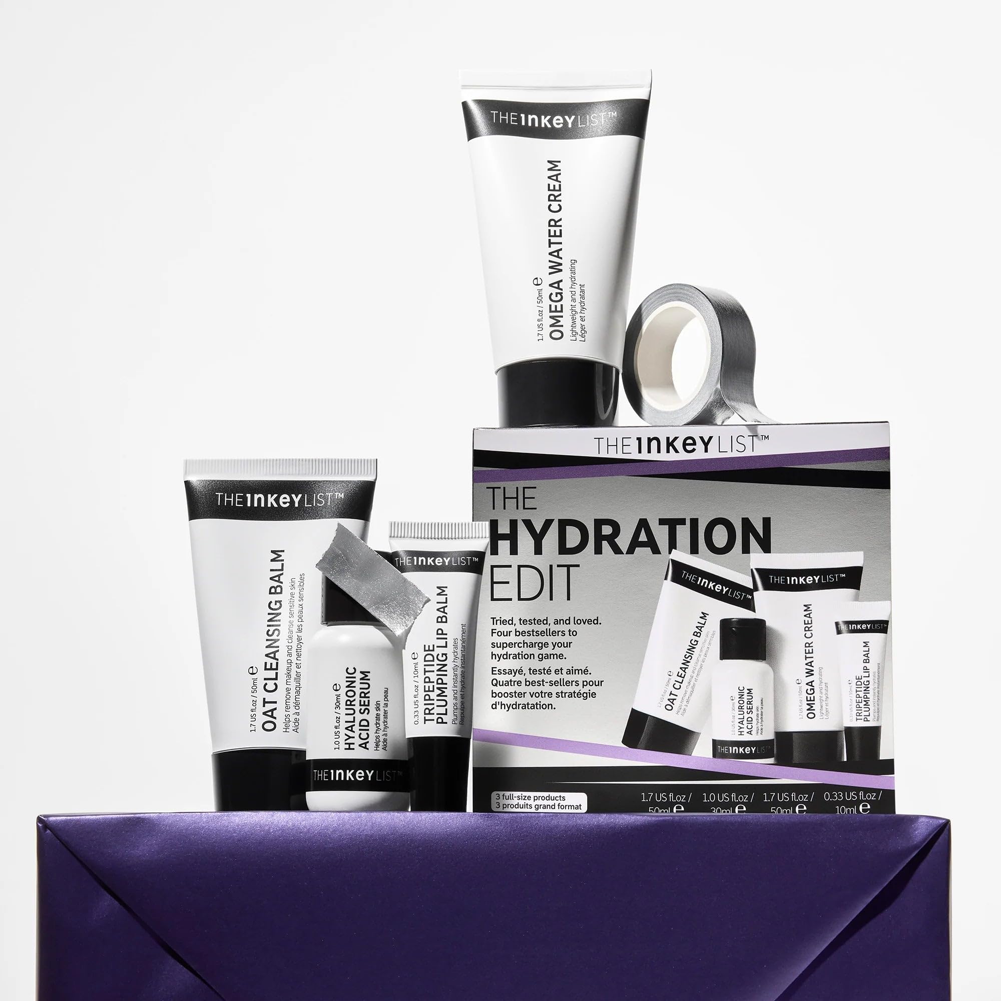 The INKEY List The Hydration Edit Routine Set (140ml) with Hyaluronic Acid