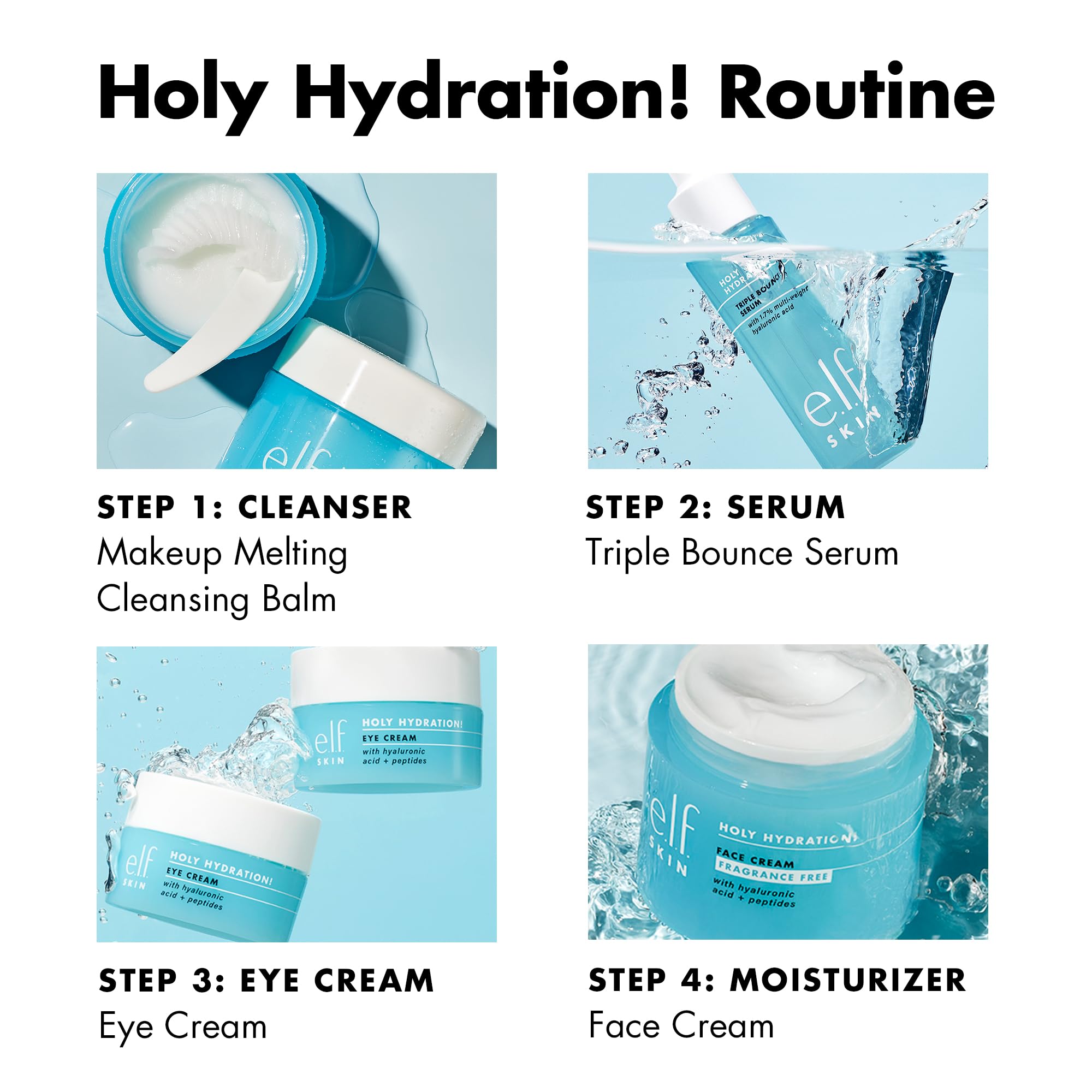 elf SKIN Holy Hydration! Triple Bounce Serum, 1,7 % Hyaluronsäure-Serum 6