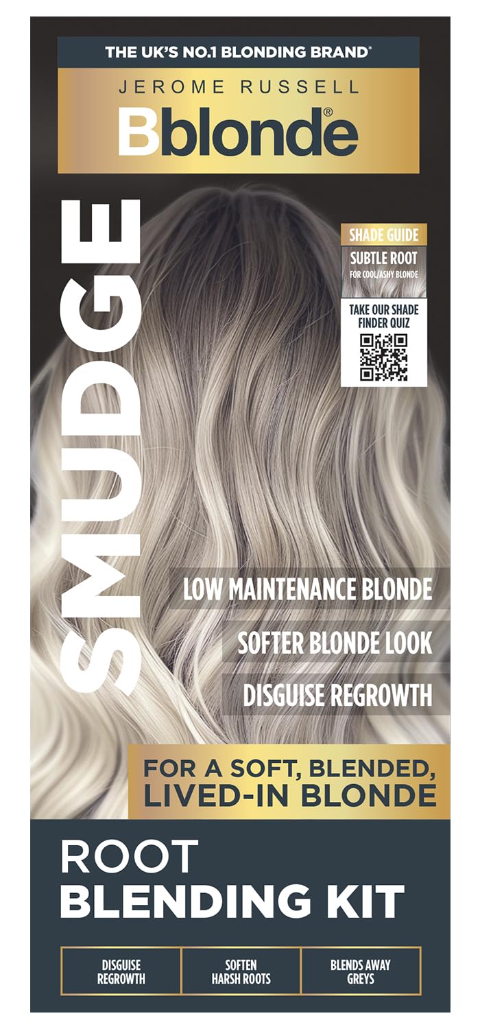 Jerome Russell Bblonde SMUDGE Root Blending Kit in Subtle Cool | Professionelles Root Blending Kit | Natürlicher, lässiger Blondton