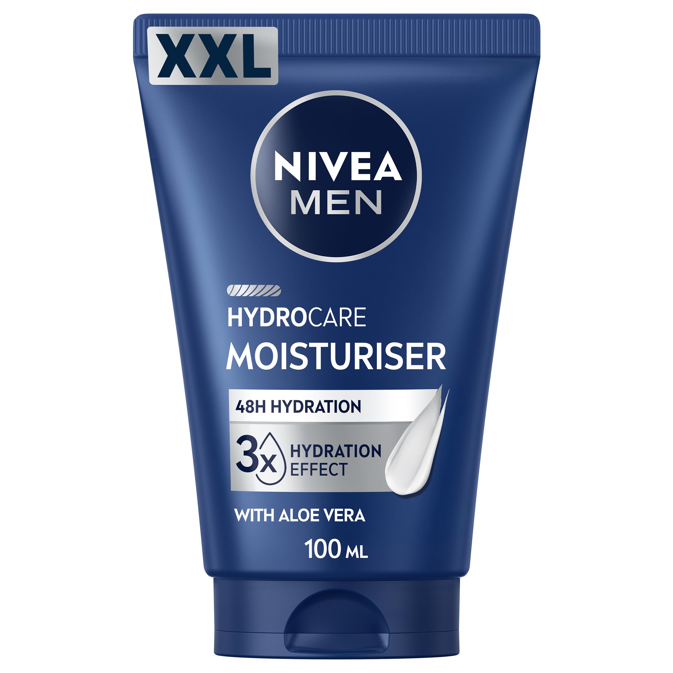 NIVEA MEN Hydrocare Facial Moisturiser XXL 100ml for Dry & Sensitive Skin