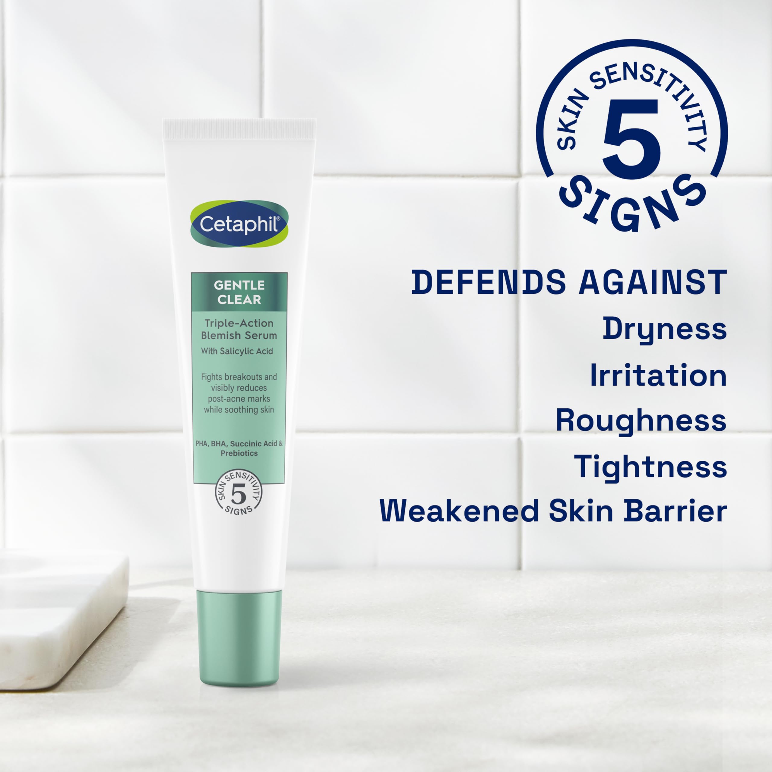 Cetaphil Gentle Clear Triple-Action Blemish Serum 30ml with 0.5% Salicylic Acid 7