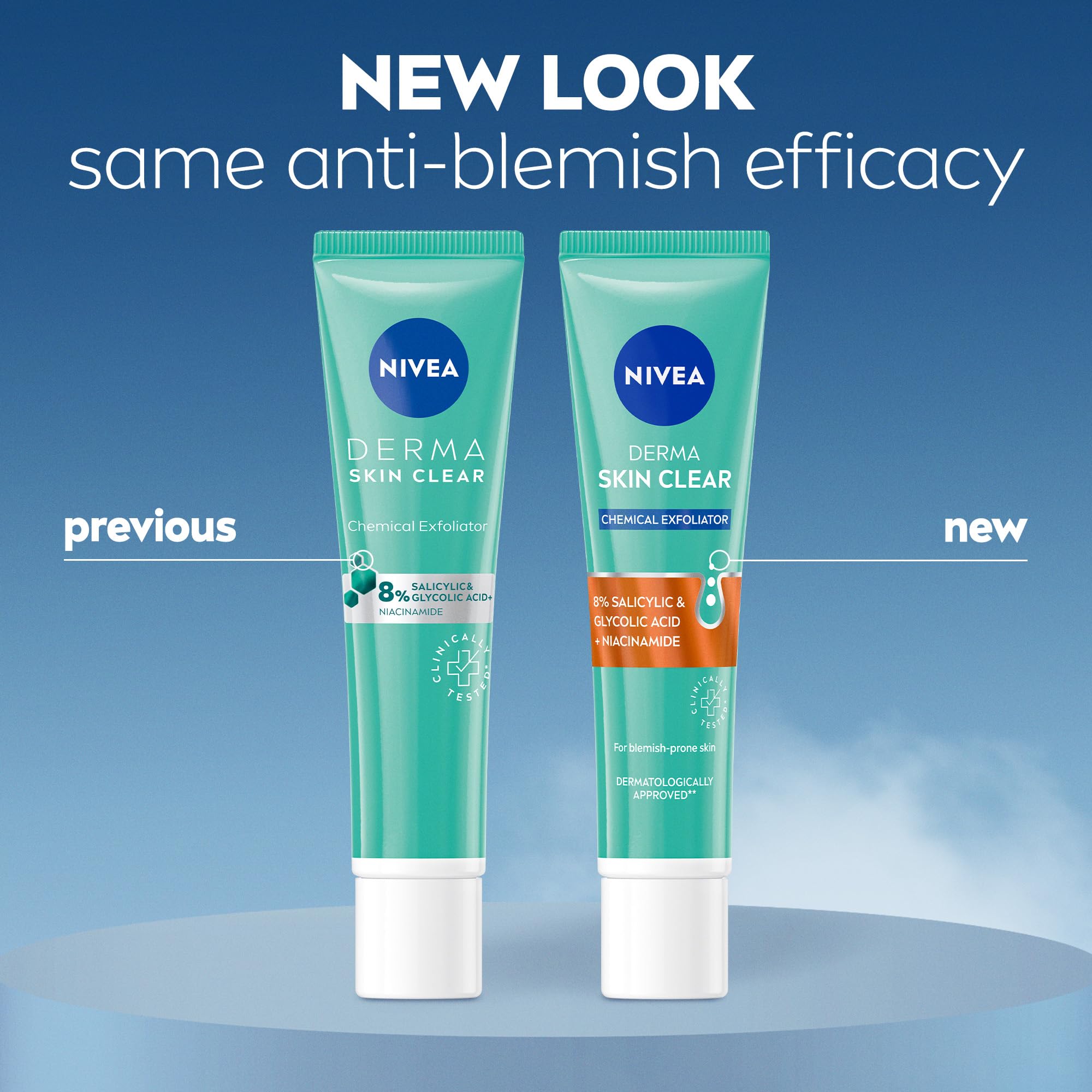 NIVEA Derma Skin Clear Chemical Exfoliator with 8% Salicylic & Glycolic Acid (40ml) 7