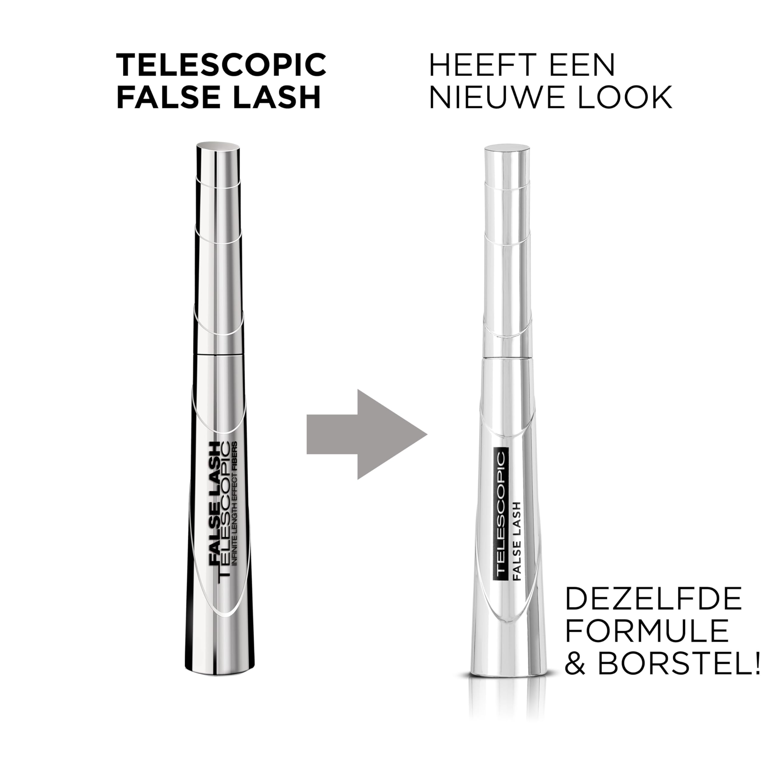 L'Oreal Paris False Lash Telescopic Mascara, Magnetic Black, 9ml for Intense Length 4
