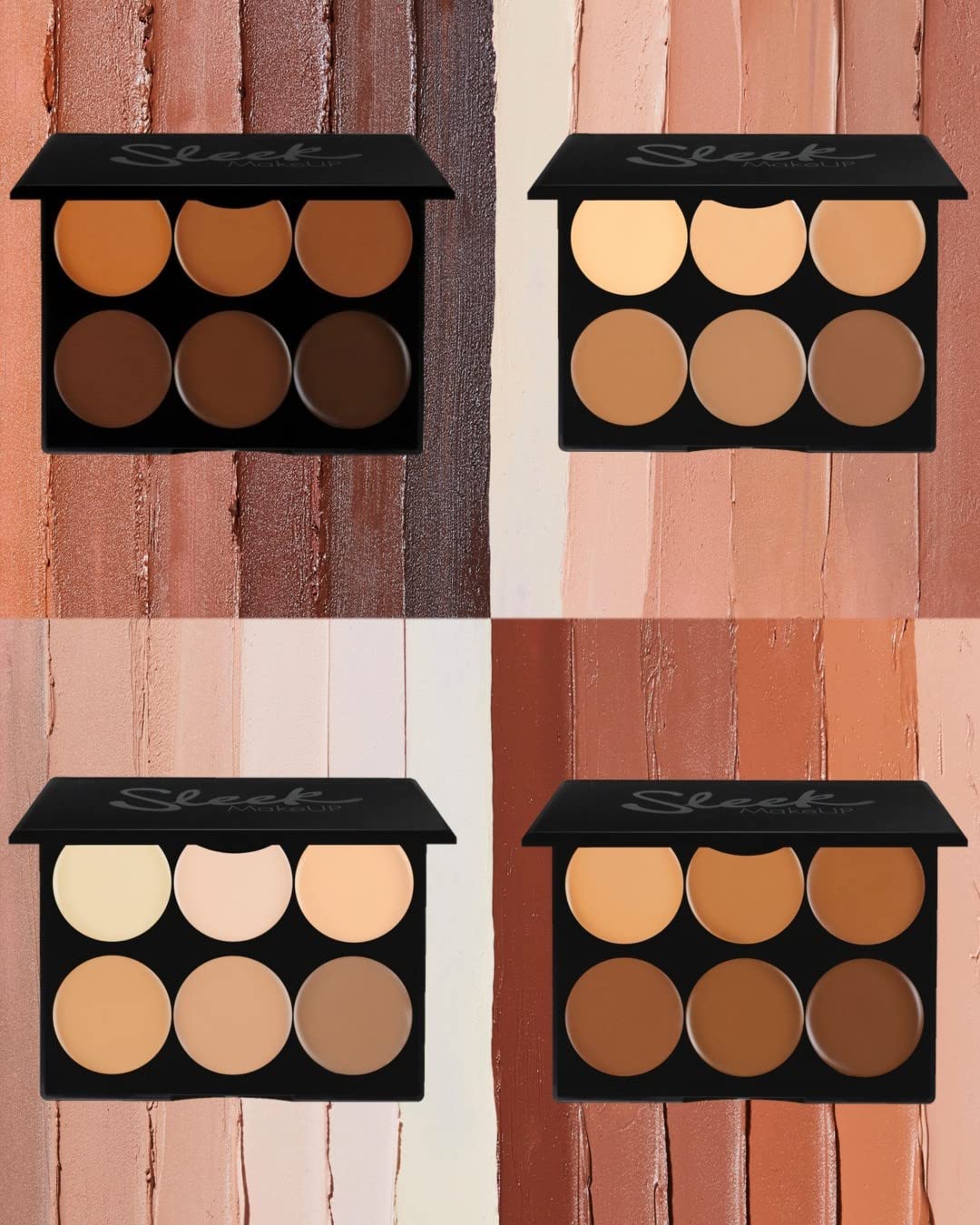 Sleek MakeUP Cream Contour Kit - 6 Blendable Shades for Sculpting and Defining 7