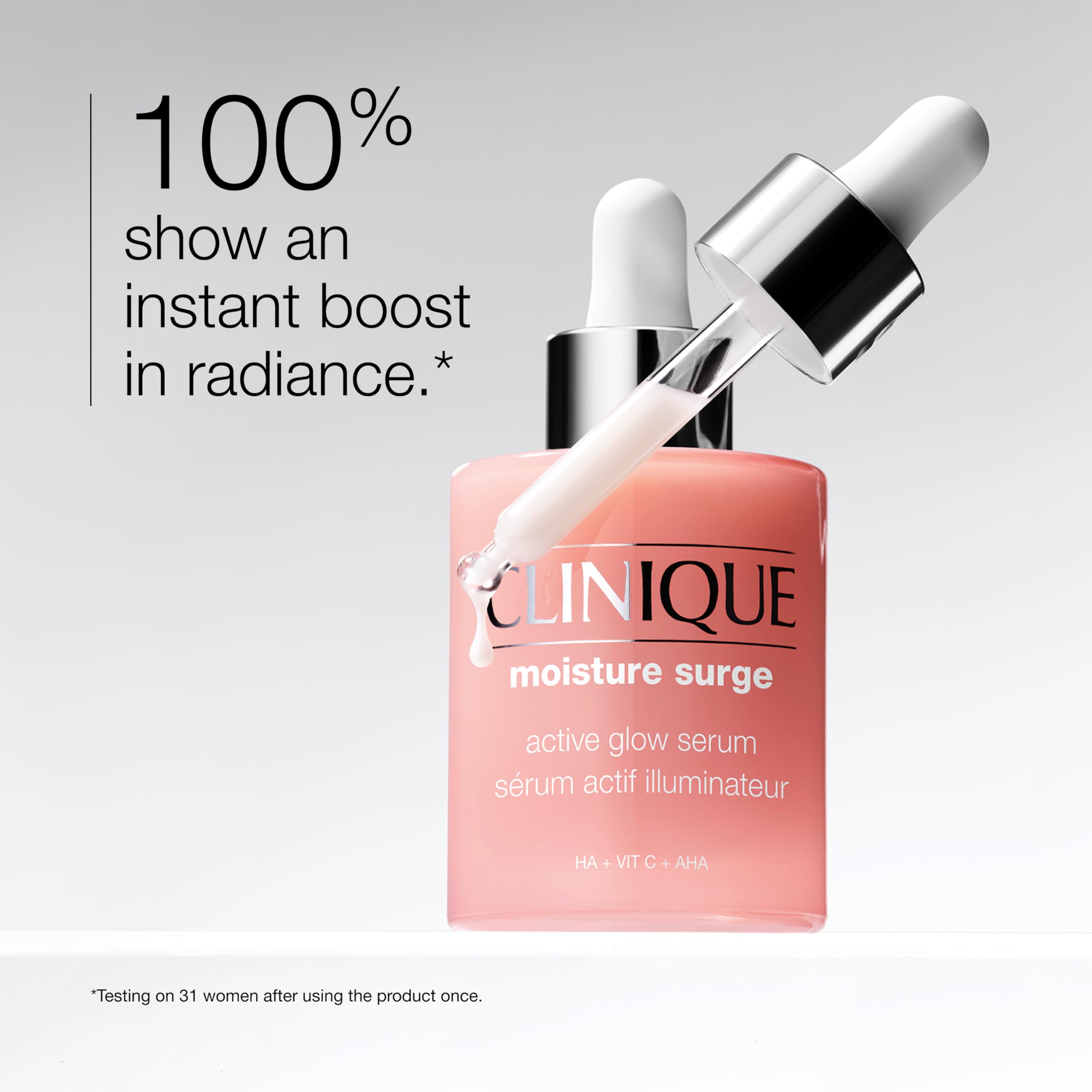 Clinique Moisture Surge Active Glow Serum with 5% Lactic Acid, Vitamin C + Hyaluronic Acid