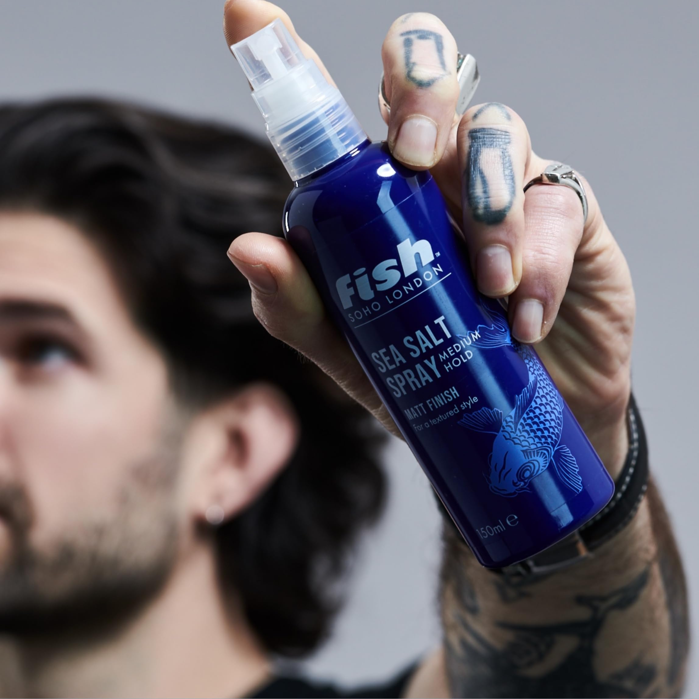 fish Sea Salt Spray Texturising Minerals for Volume and Beachy Waves 150ml 5