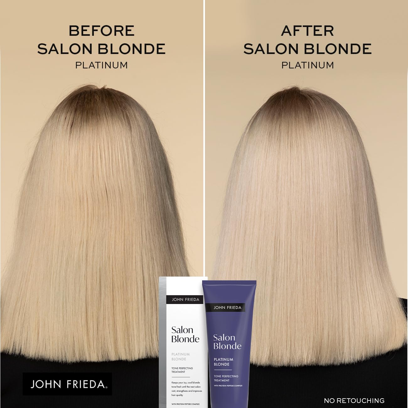 John Frieda Salon Blonde Tone Perfecting Treatments Platinum 120ml for Icy Blondes 6