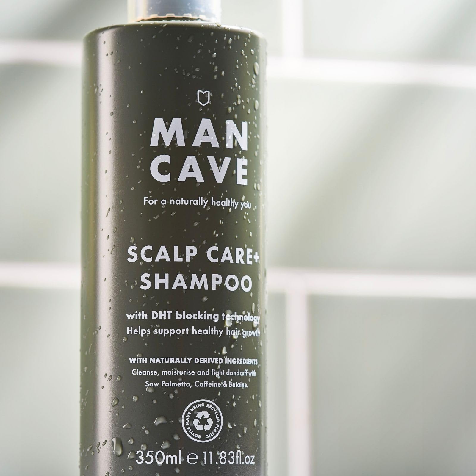 ManCave Scalp Care Shampoo für Männer, DHT-Blocker fördert das Haarwachstum und 4