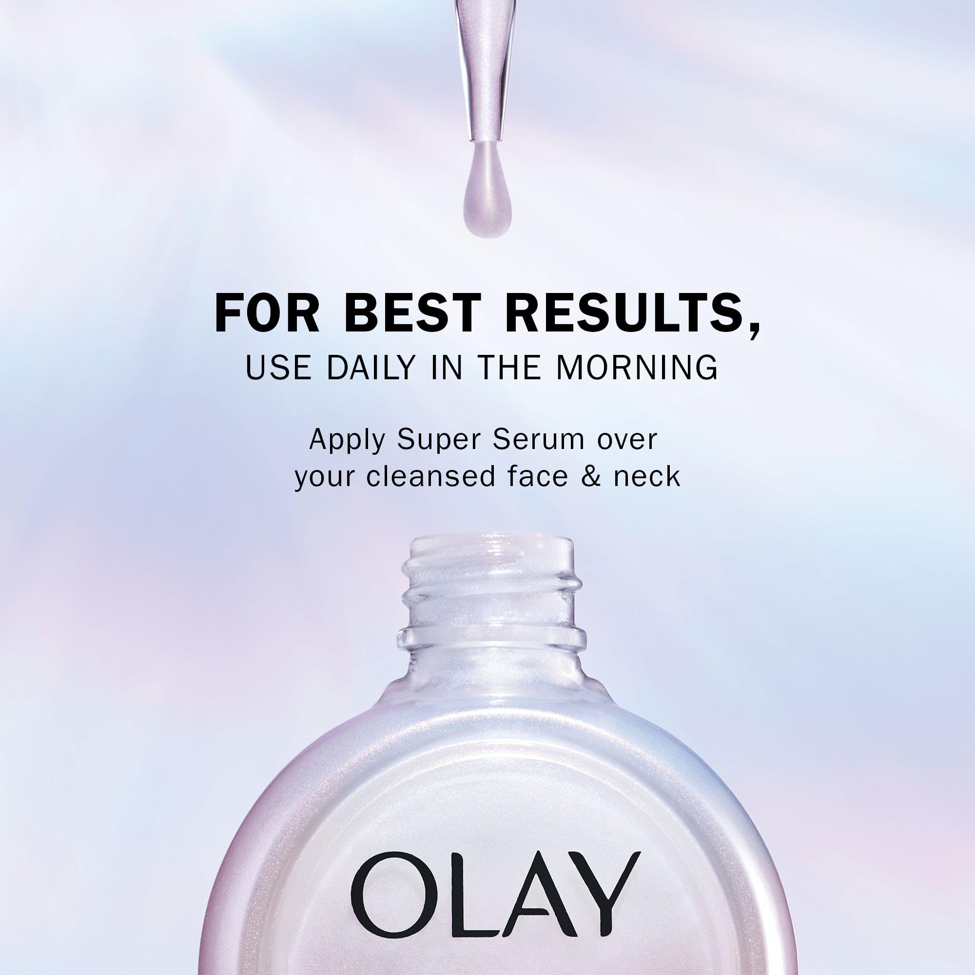 Olay Super Serum, Feuchtigkeitsspendendes Gesichtsserum mit Vitamin C, Niacinamid und Kollagen 6