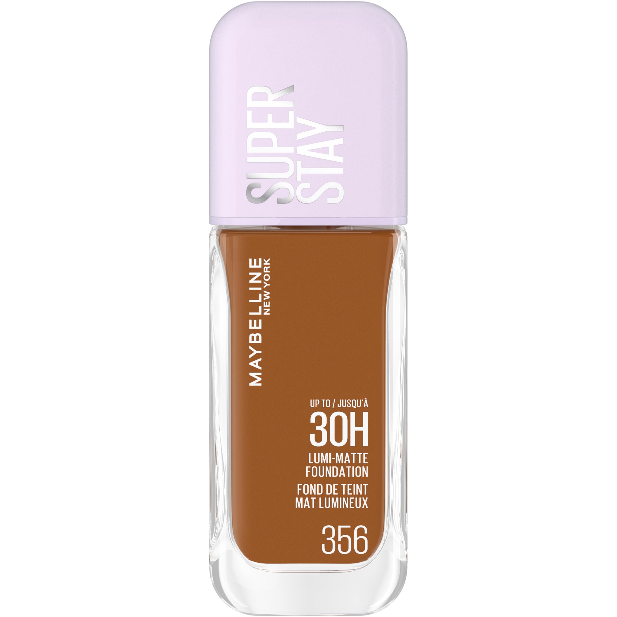 Maybelline New York Super Stay Lumi-Matte Foundation 30HR Wear, Medium-Full Coverage, Shade 356