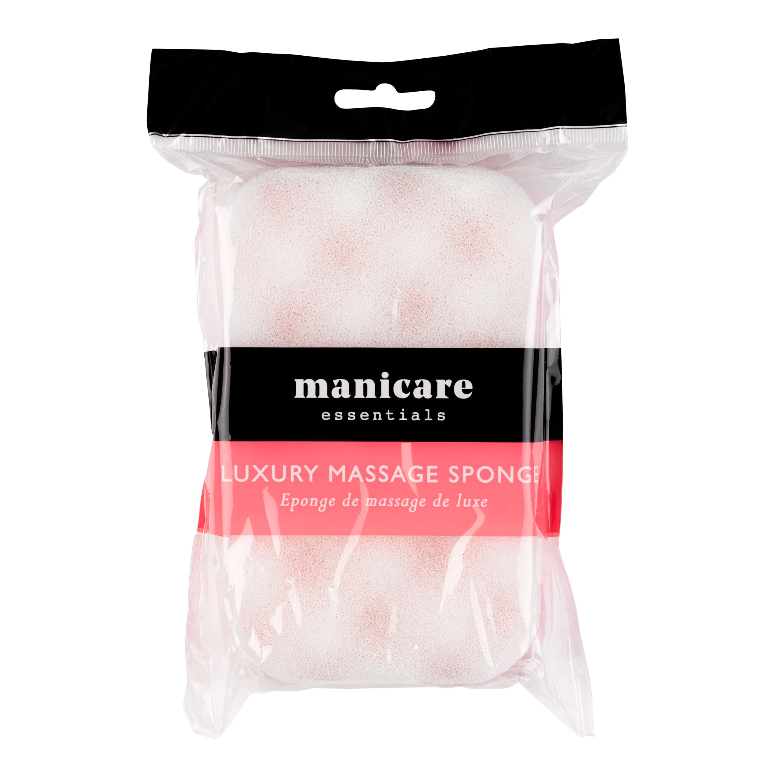 Manicare Luxury Double Sided Massage Sponge for Bath and Shower