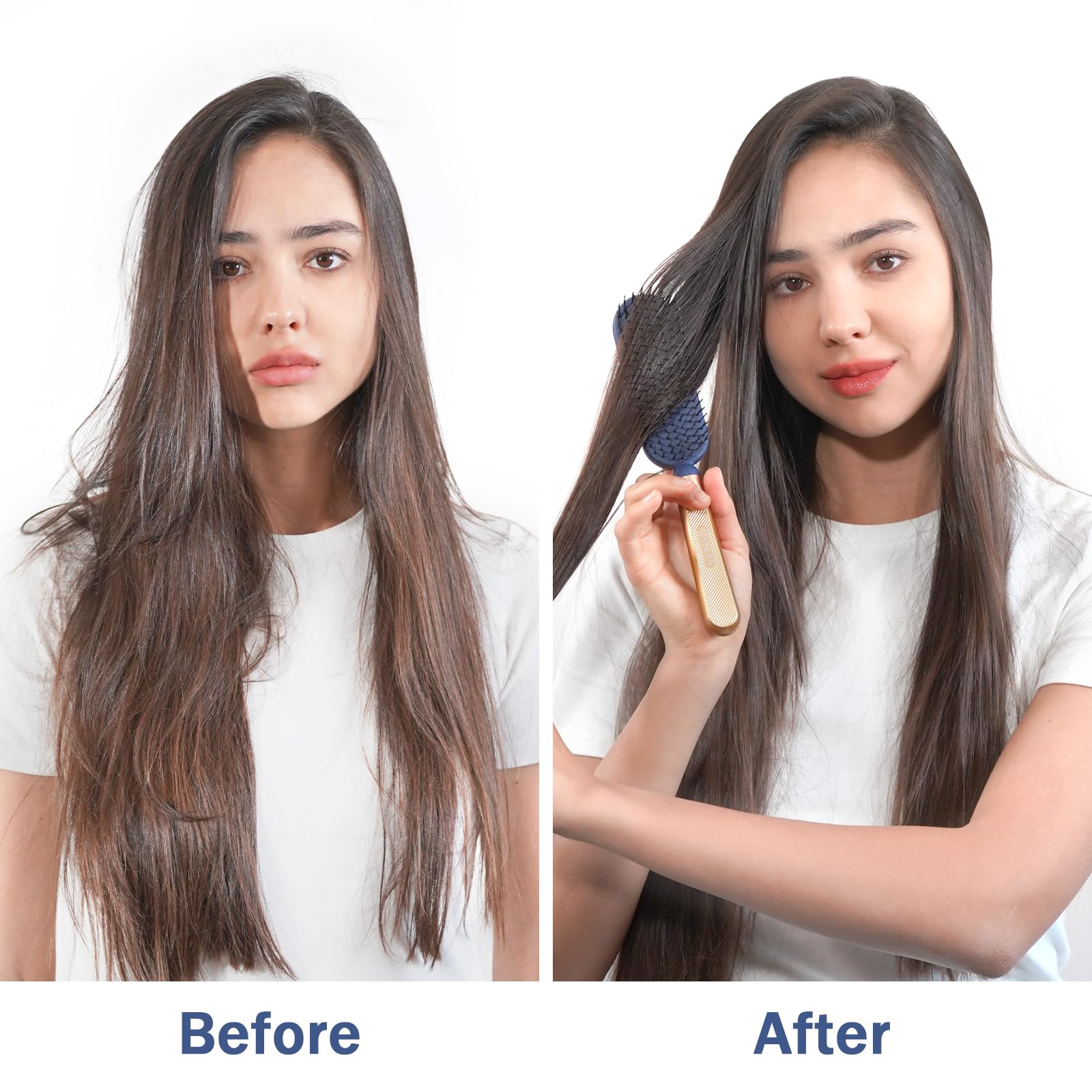 SHINLEA Detangler Hair Brush for Wet & Dry Hair Styling with Scalp Massage Bristles 6