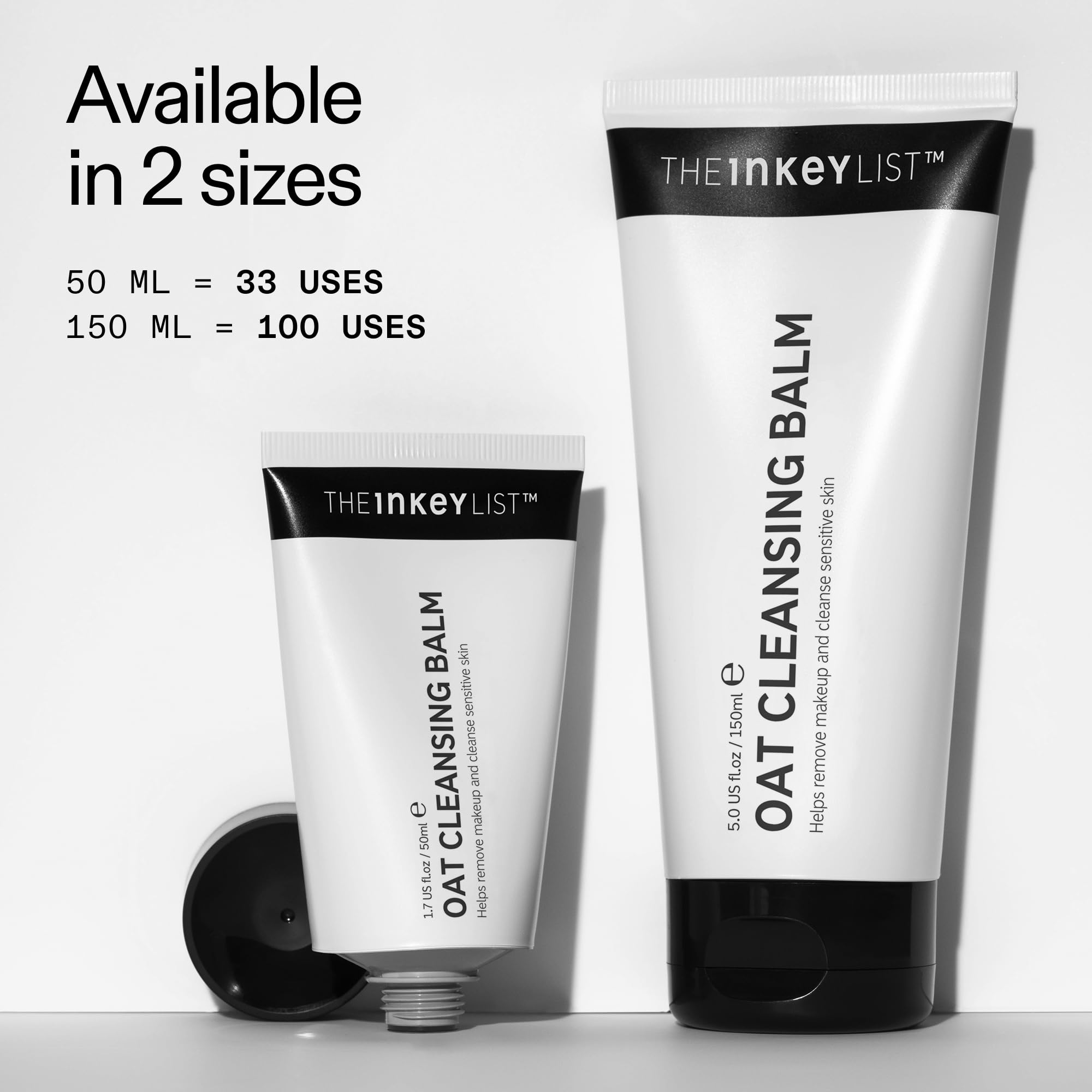 The INKEY List Mini Oat Cleansing Balm 50ml for Makeup & SPF Removal 7