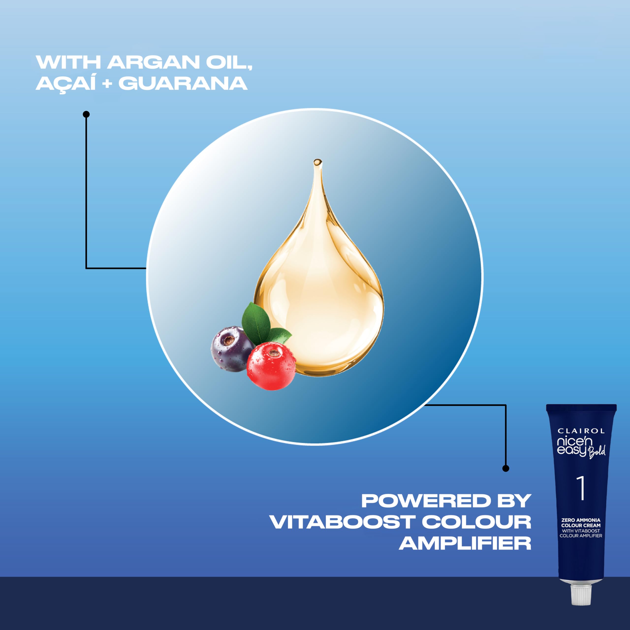 Clairol Nice N Easy Permanent Bold Hair Dye 6.64 Purple Berry Zero Ammonia 5