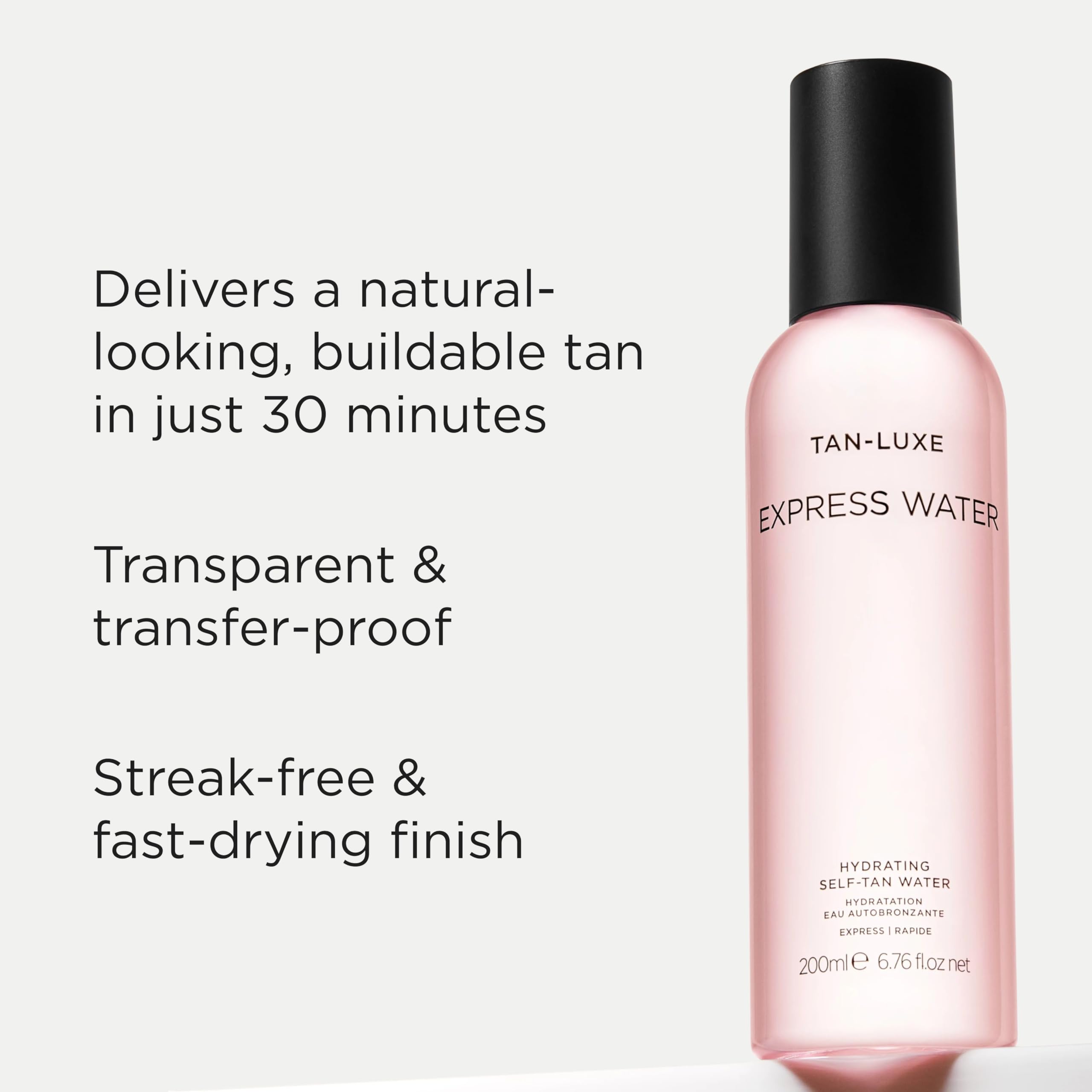 TAN-LUXE Express Water Hydrating Self-Tan Water for Sun-Kissed Glow in 30 Minutes