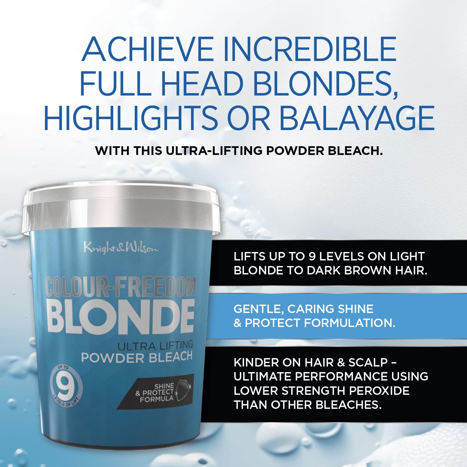 Knight & Wilson Colour Freedom Professional Ultra High Lift Hair Bleach Powder 500g 8