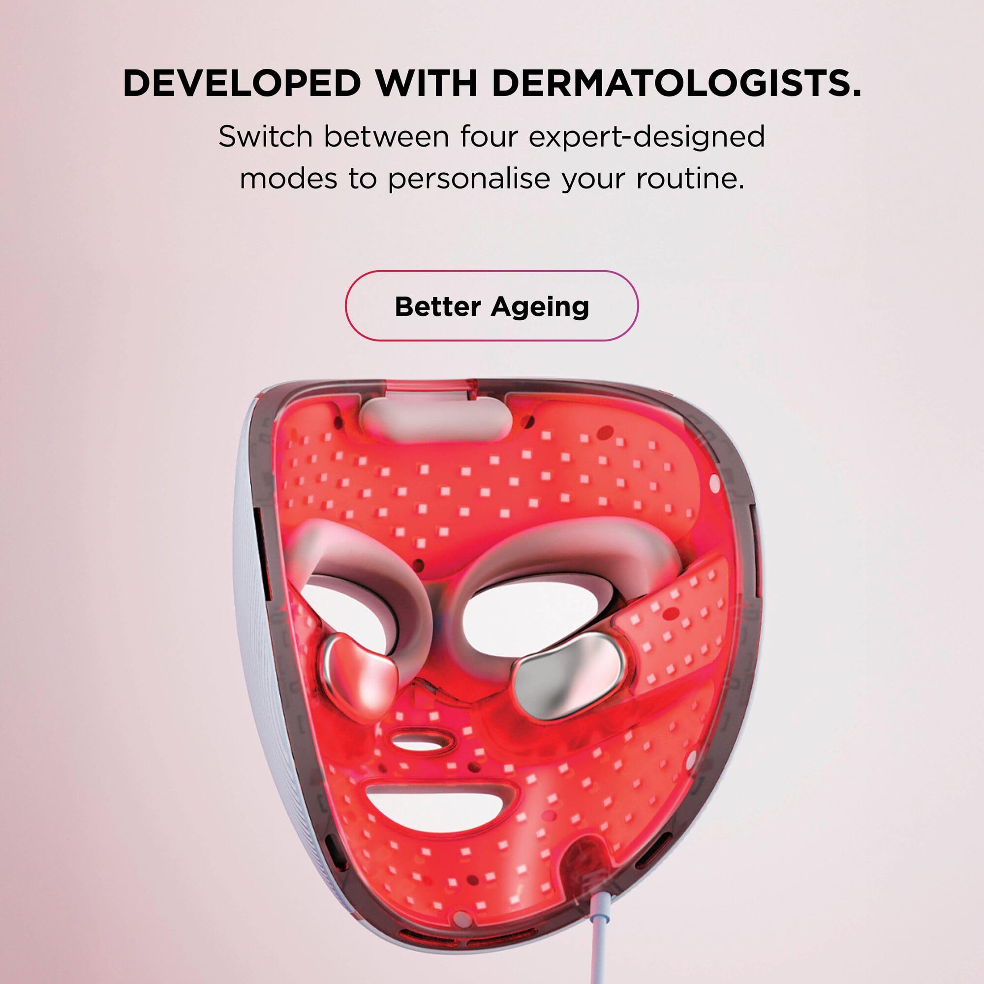 Shark CryoGlow LED Face Mask with Under-Eye Cooling for Anti-Aging & Blemish Repair 3