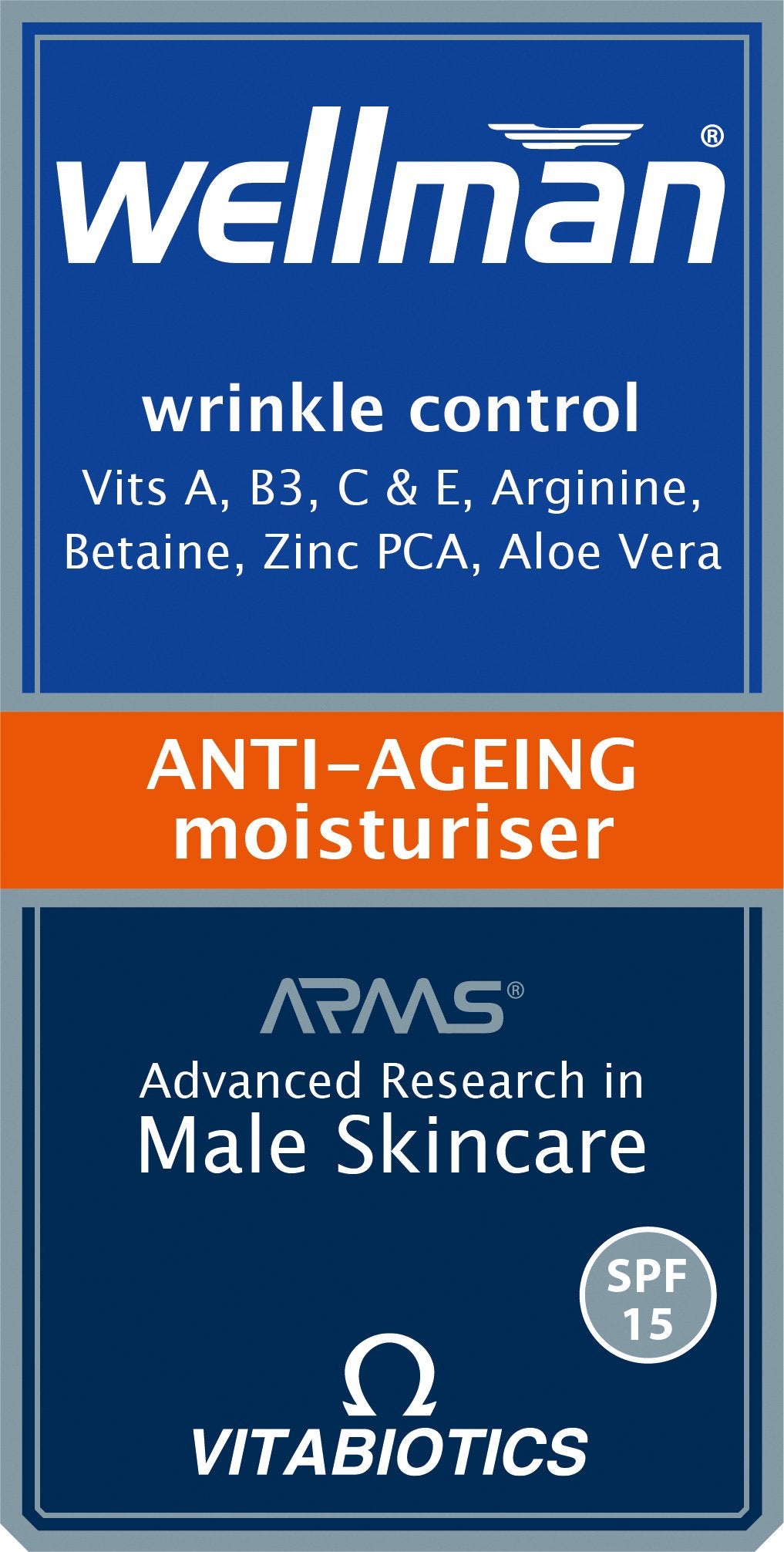 Wellman Anti-Ageing Moisturiser for Men with SPF 15 - 50 ml