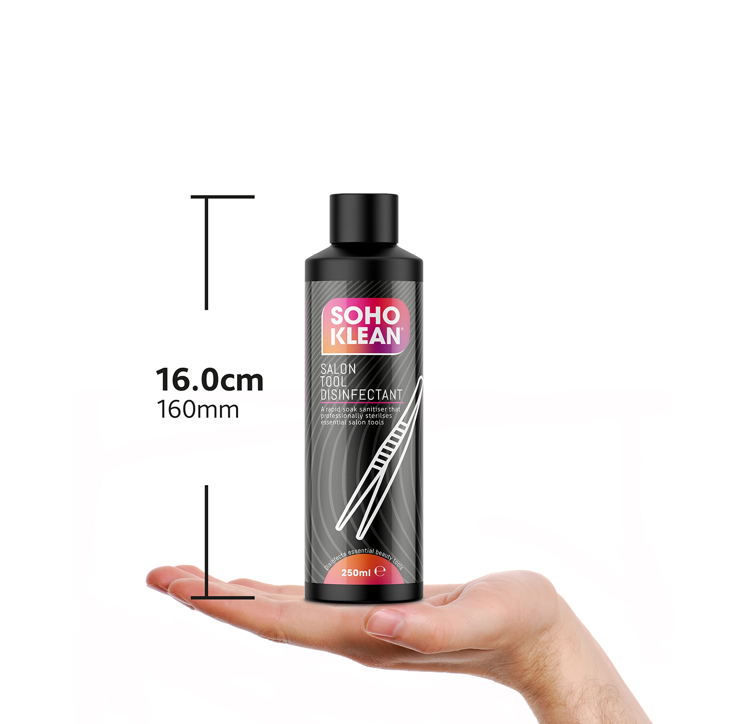 Soho Klean Salon Tool Disinfectant | Rapid Soak Sanitiser for Germs & Bacteria 3