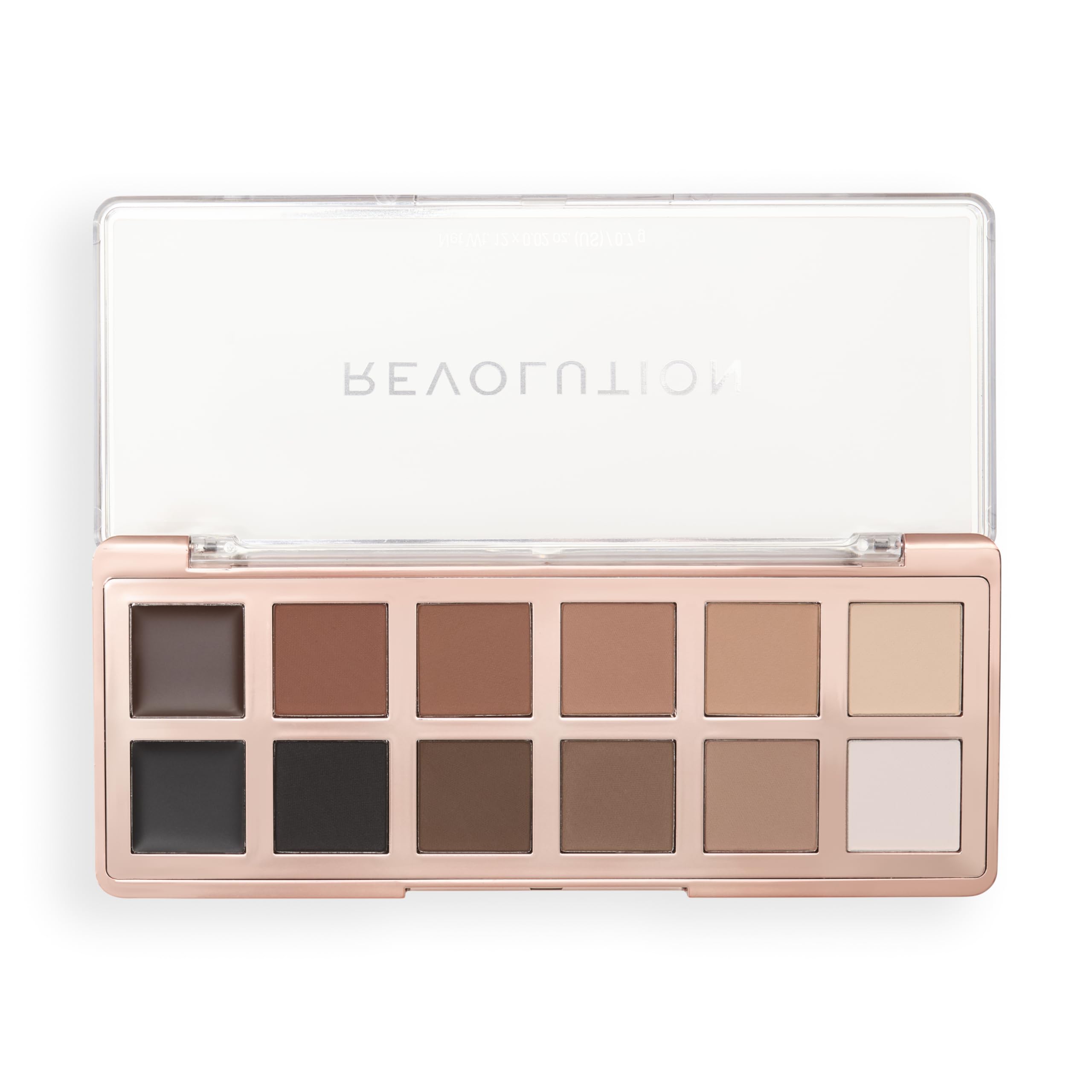 Revolution The Master Icon Matte Nudes Eyeshadow Palette - 12 High-Impact Vegan Shades 1