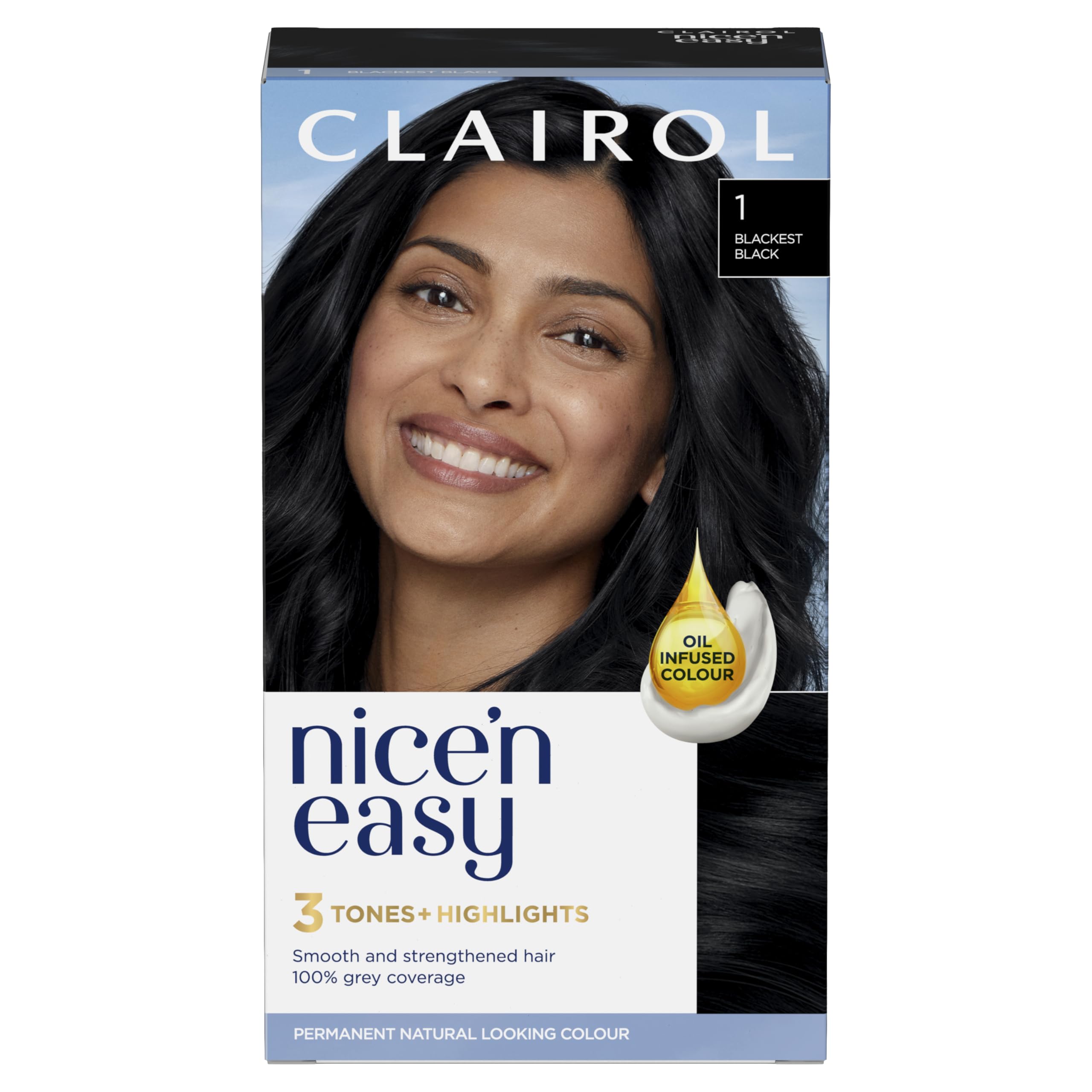 Clairol Nice'n Easy Crème Oil Infused Permanent Hair Dye for Natural Looking Color