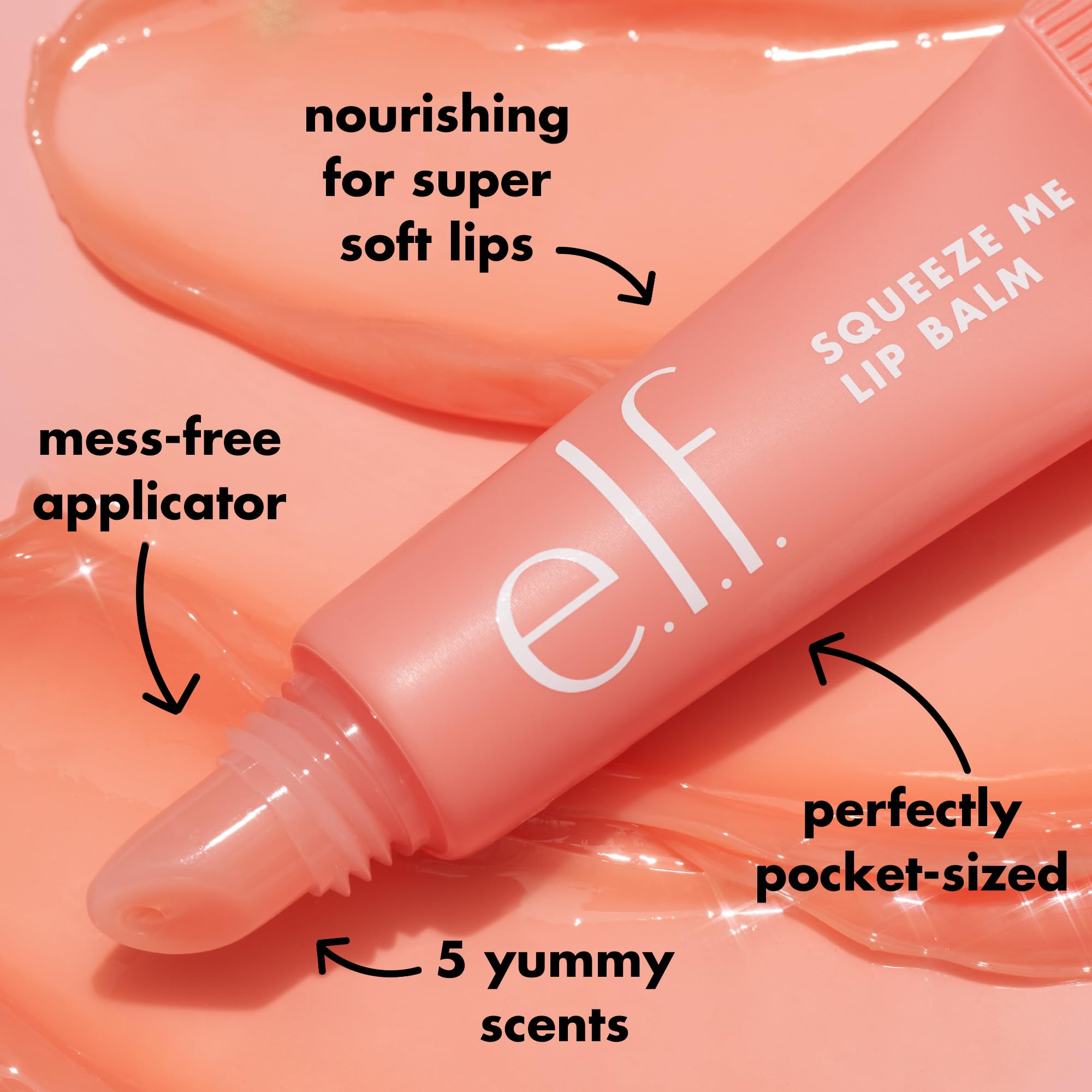 e.l.f. Squeeze Me Moisturising Lip Balm with Hyaluronic Acid - Honeydew 5