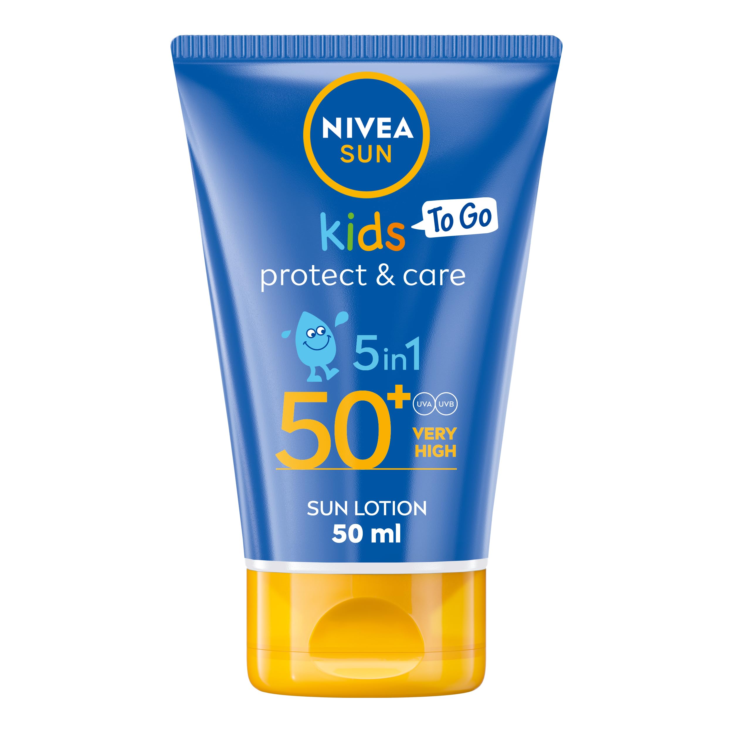 NIVEA Sun Kids Protect &amp; Care To Go LSF 50+ Lotion (50 ml), Feuchtigkeitsspendende Kinderlotion