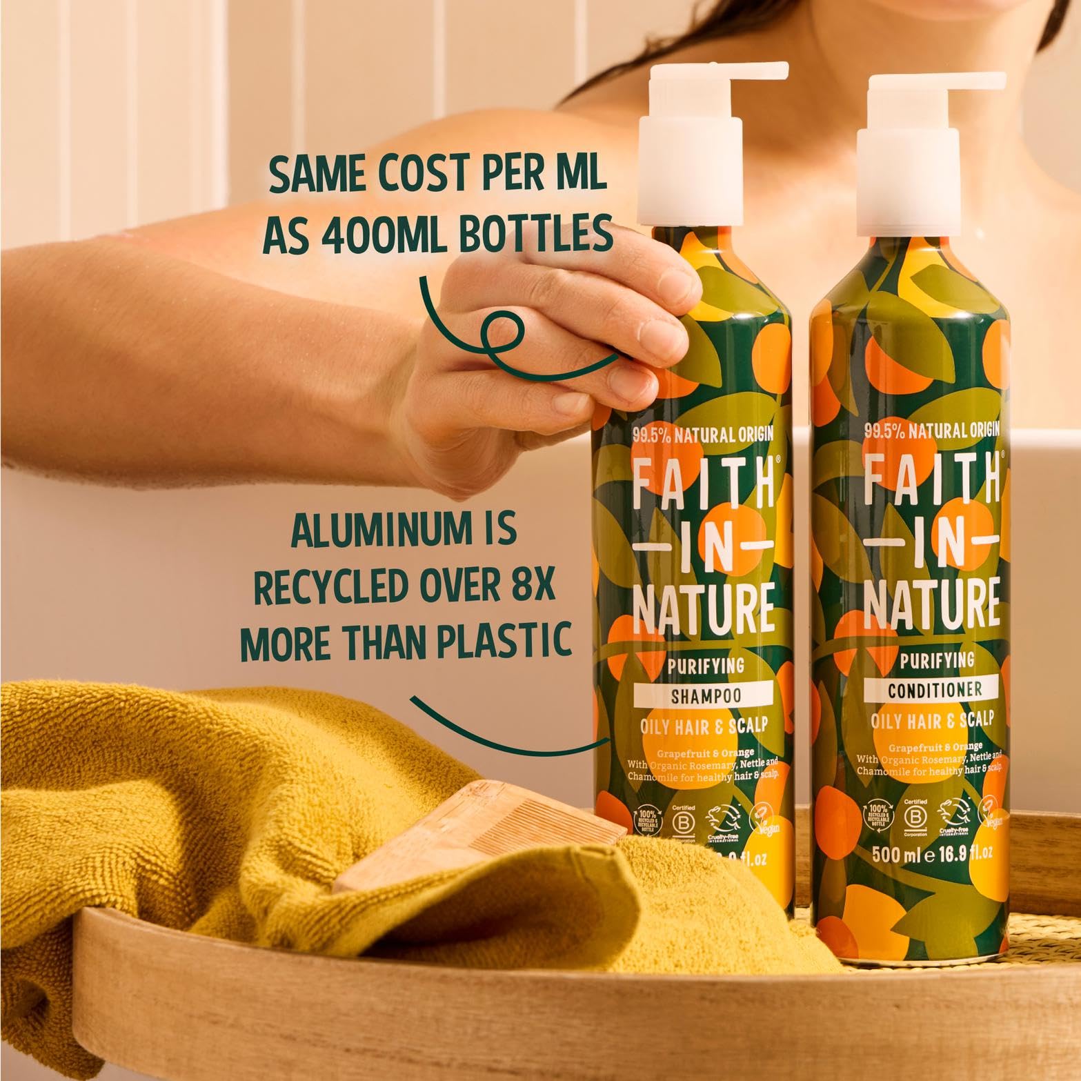 Faith In Nature – Natürliches Shampoo in Aluminiumflasche – Vegan &amp; Tierversuchsfrei 5