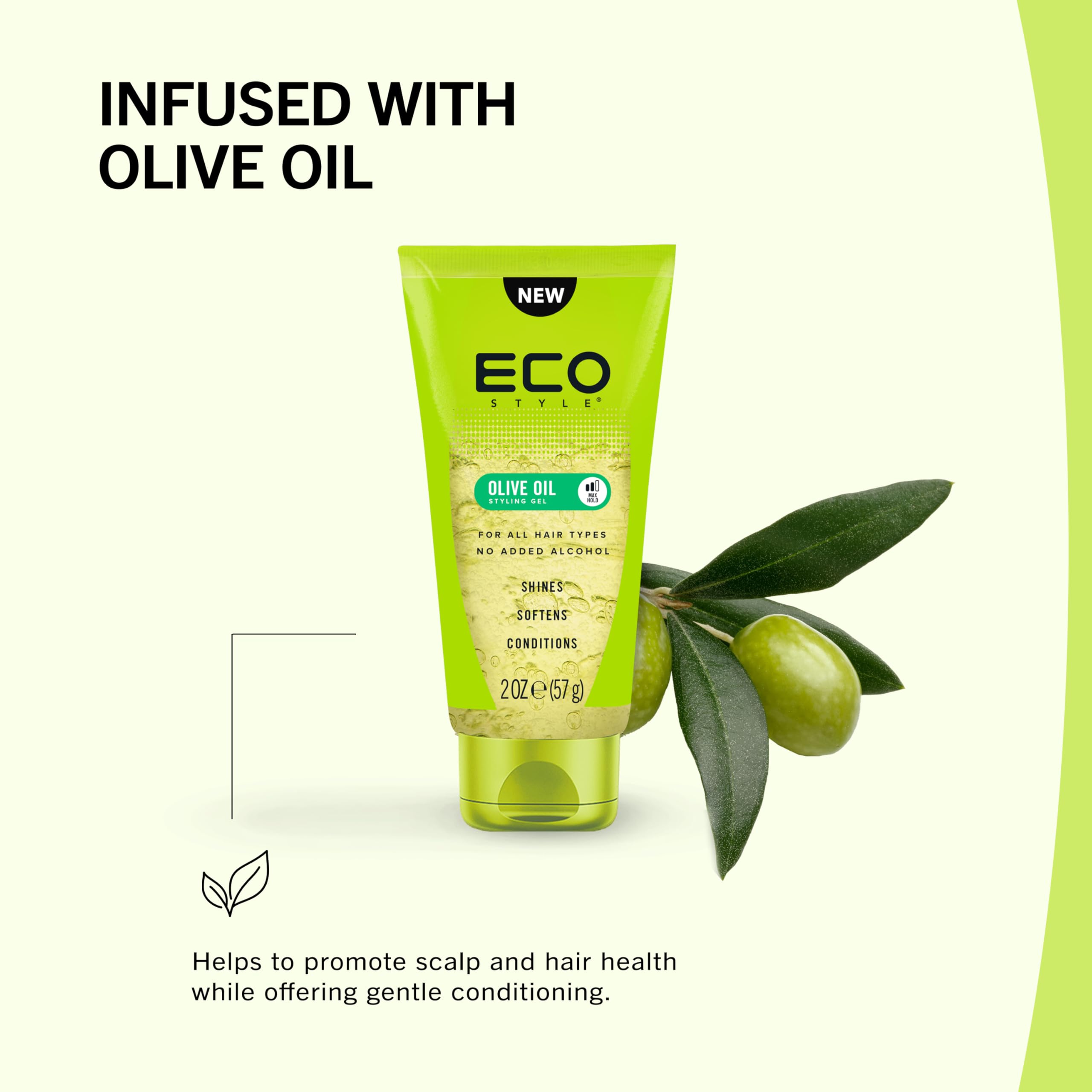 Eco Style Olive Oil Travel Size Hair Gel for Hydrate and Style 4