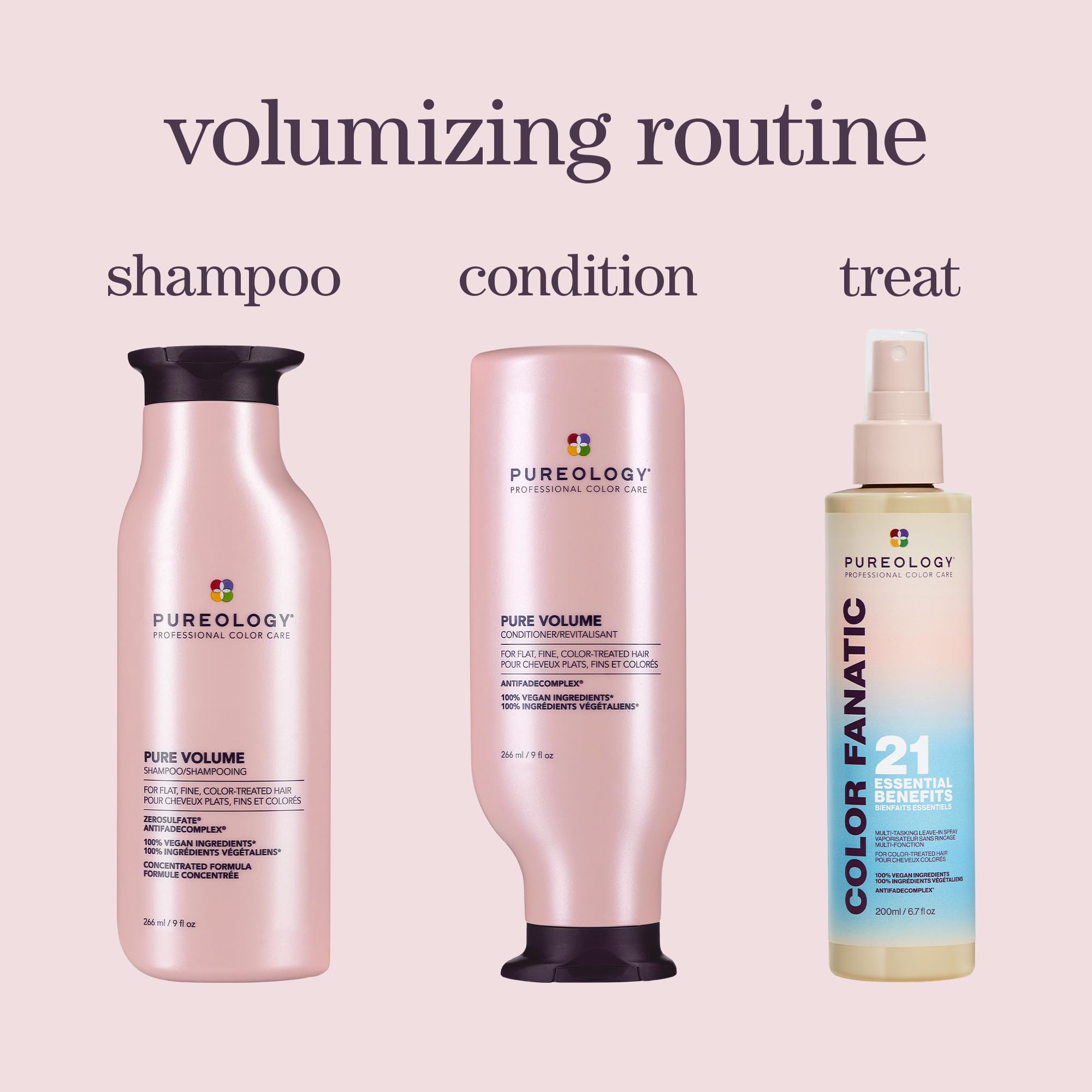 PUREOLOGY Pure Volume Shampoo for Fine, Flat, Color-Treated Hair 8