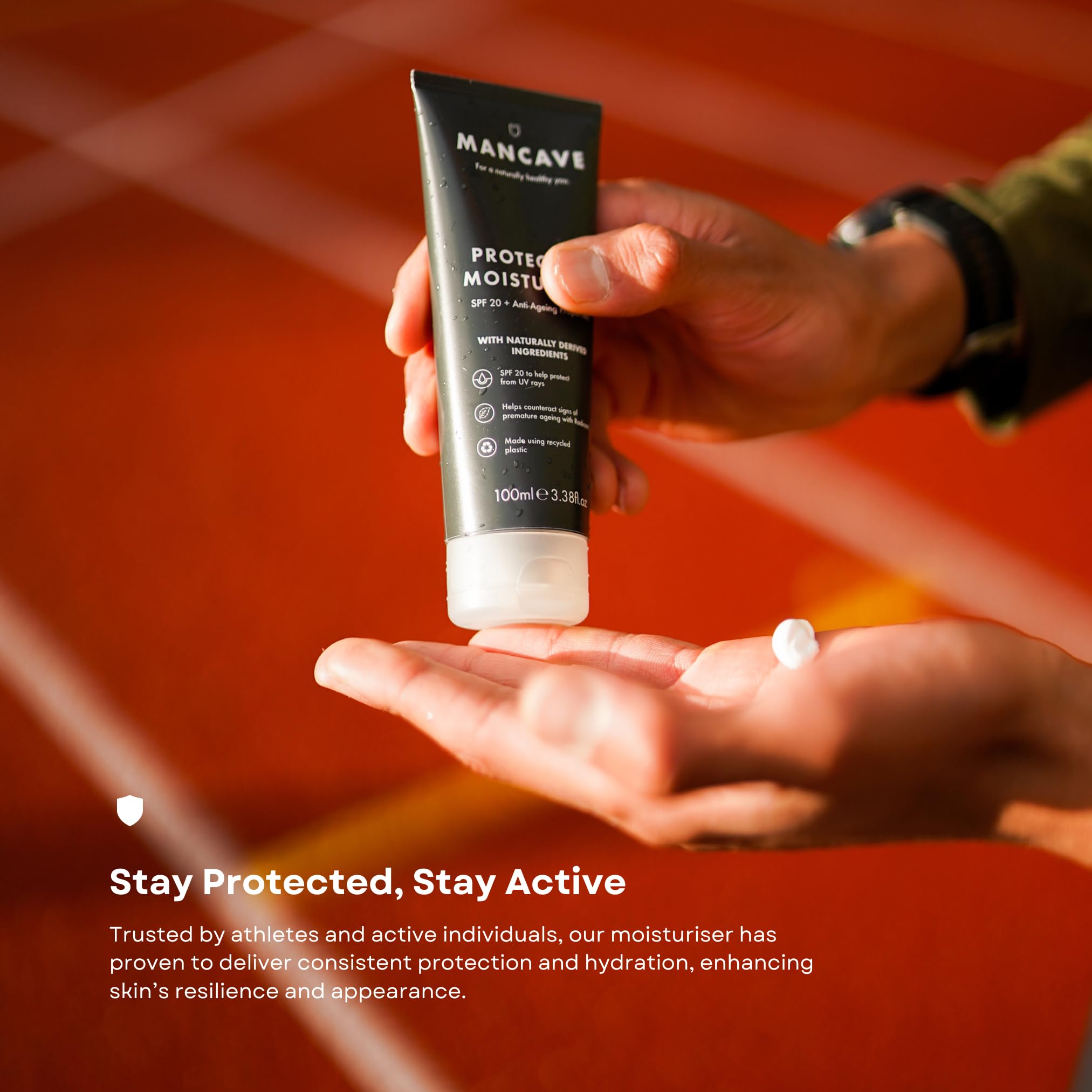 ManCave Anti-Ageing & SPF20 Protective Moisturiser with Shea Butter & Vitamin E 5