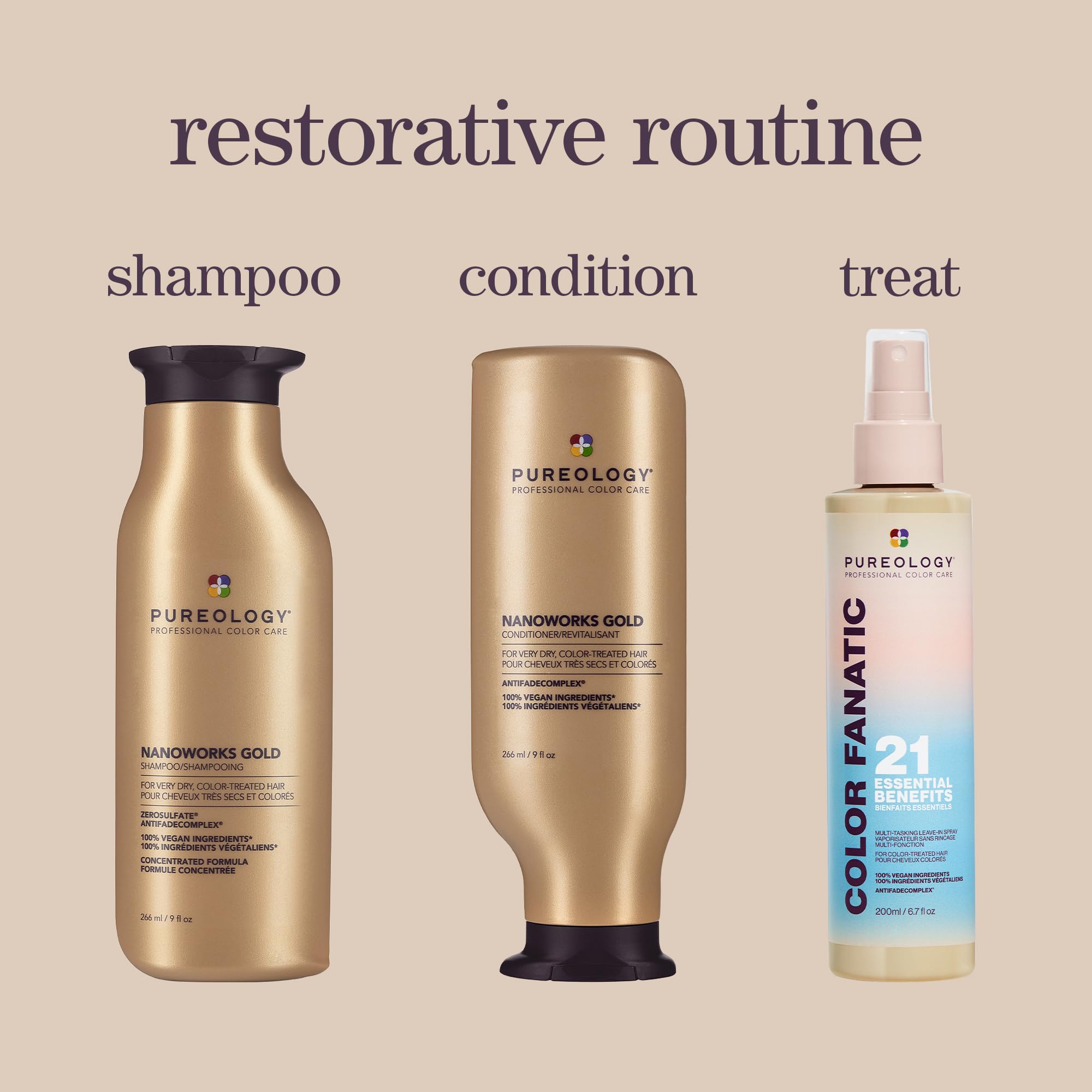 PUREOLOGY Nanoworks Gold Shampoo for Fine, Very Dry, Colour-Treated Hair 266ml 6