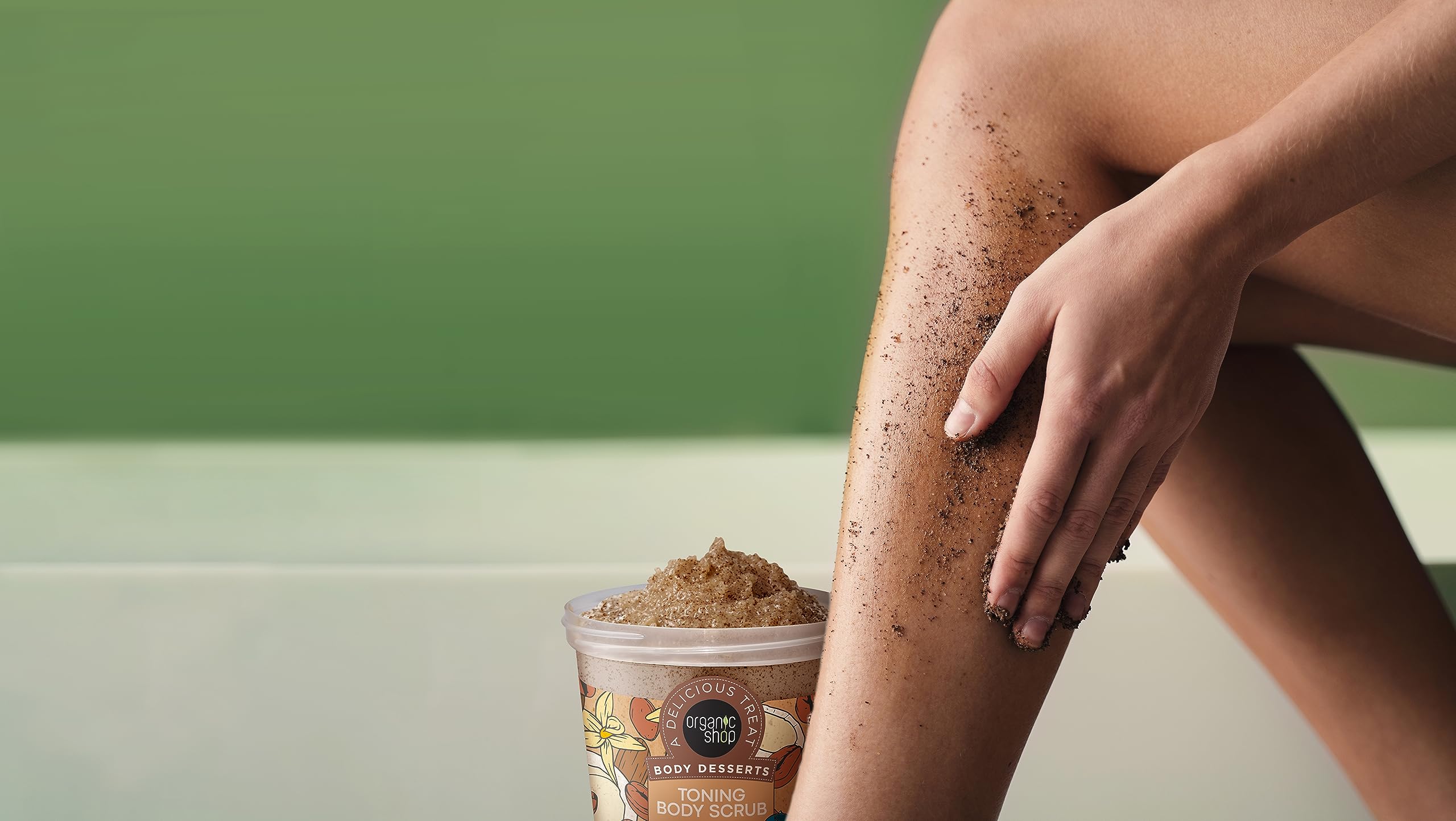 Organic Shop Body Desserts Toning Body Scrub Vanilla Latte, 450 ml 4