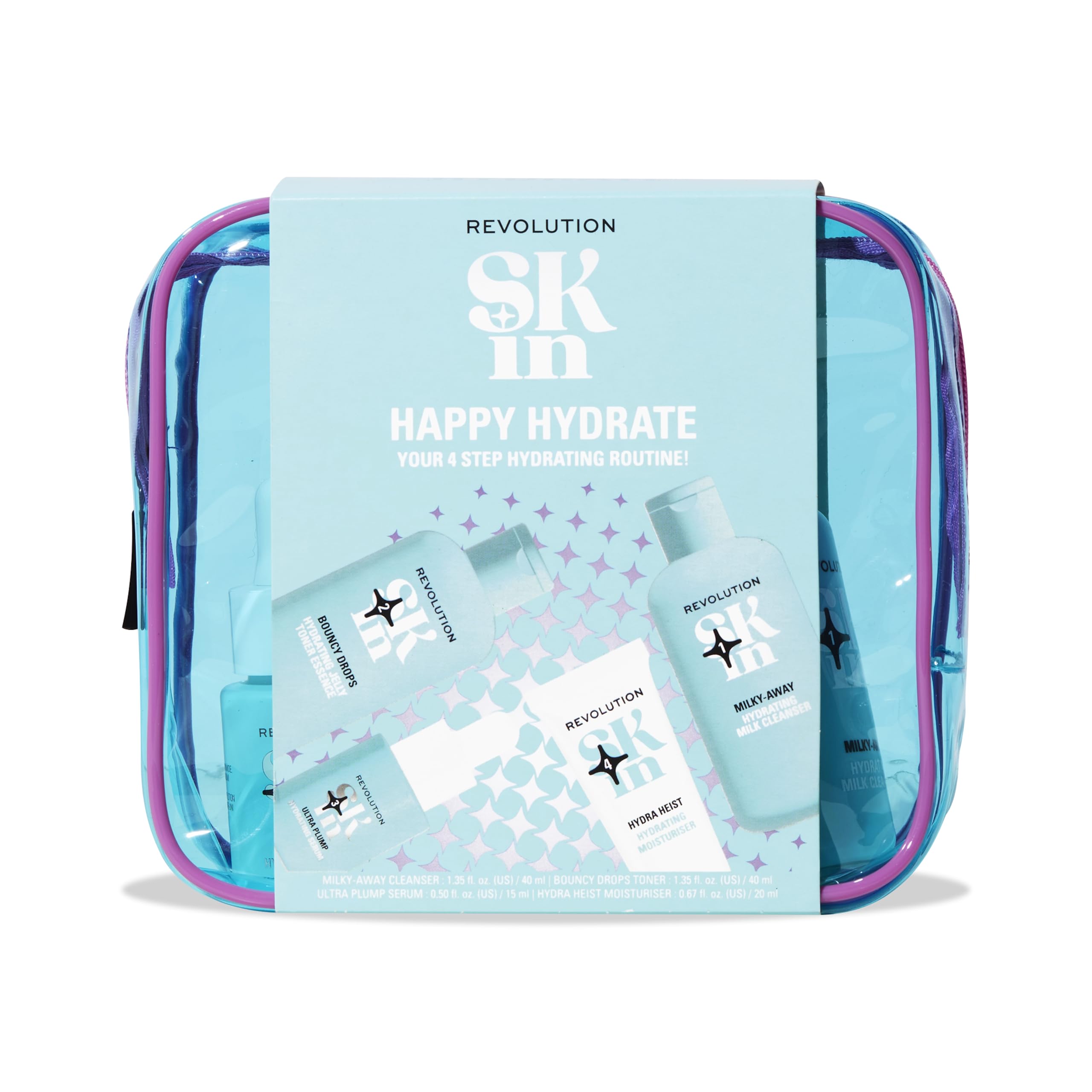 Revolution Skincare London Happy Hydrate 4 Step Starter Kit for Dry Skin 1