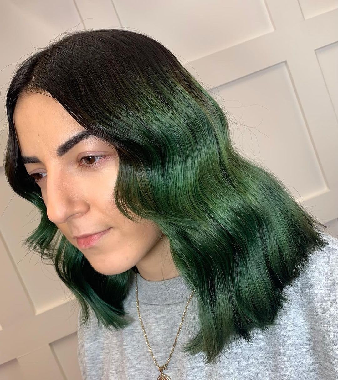 Crazy Color Pine Green Semi-Permanent Hair Dye - Highly Pigmented, Vegan Formula 6