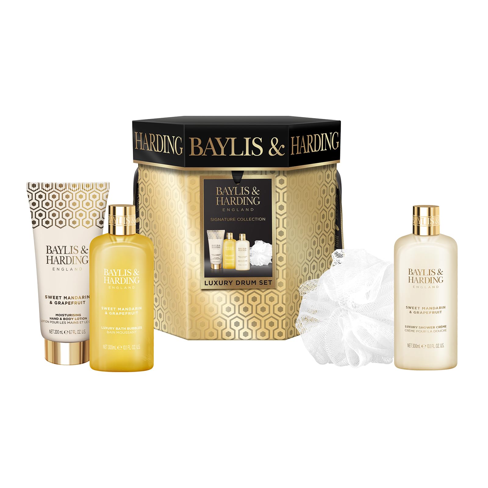 Baylis &amp; Harding Luxus-Schlagzeug-Geschenkset mit süßer Mandarine und Grapefruit - Vegan F 1